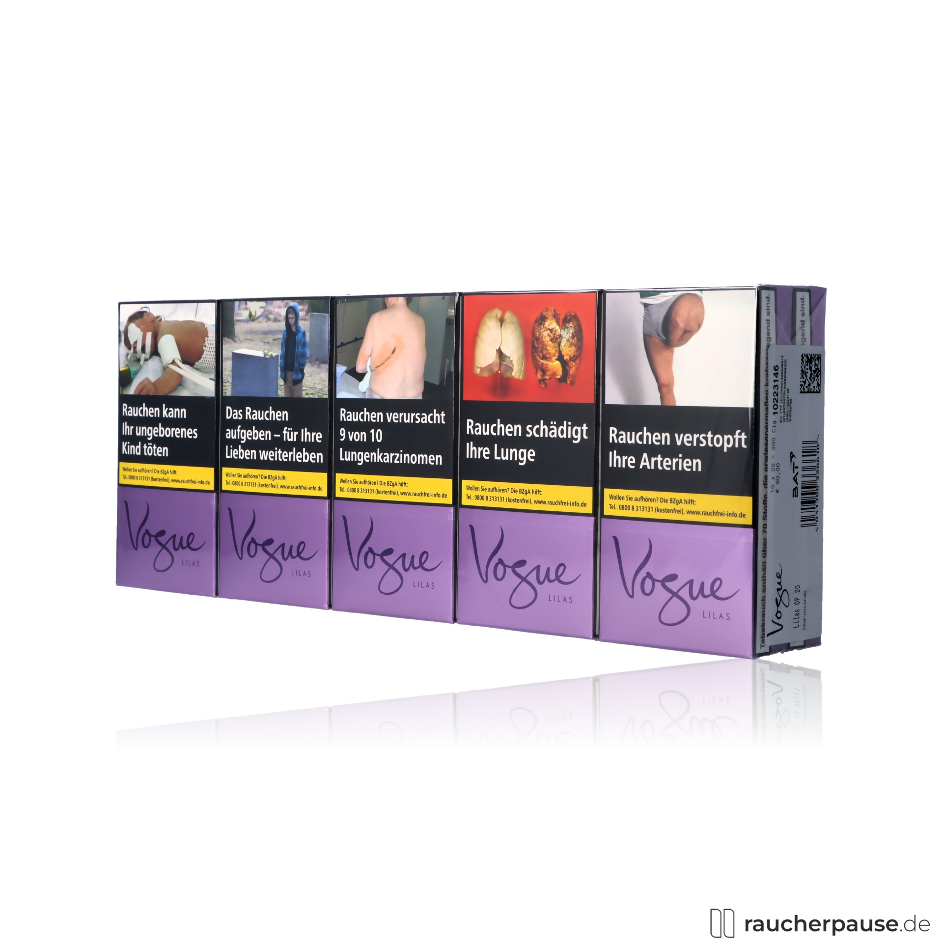 vogue lilas cigarettes 200PCS/PACK - Vogue Dubai Vogue Lilas Slim Zigaretten |