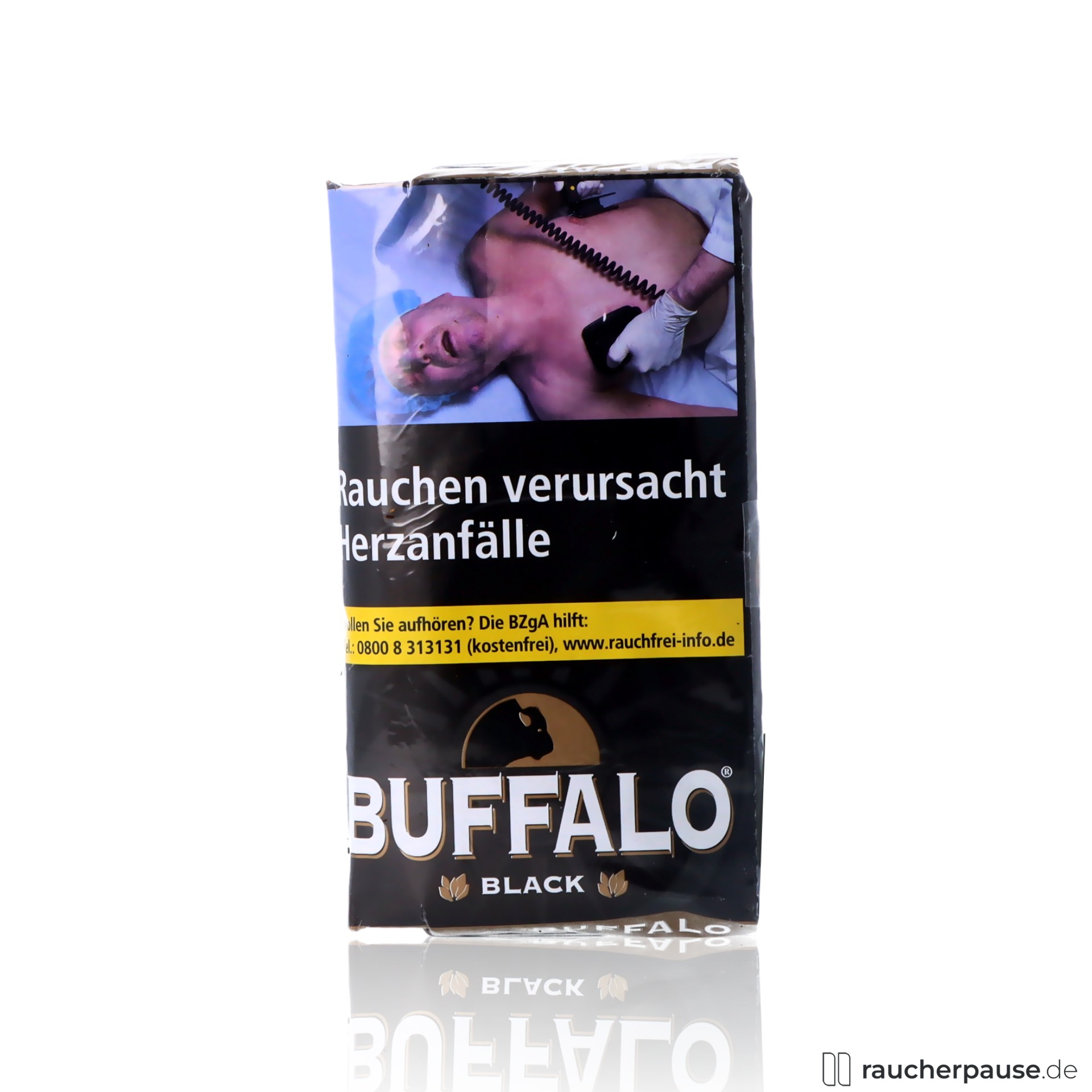 Buffalo Black Feinschnitt | Drehtabak 40g Pouch | Intensiver Geschmack