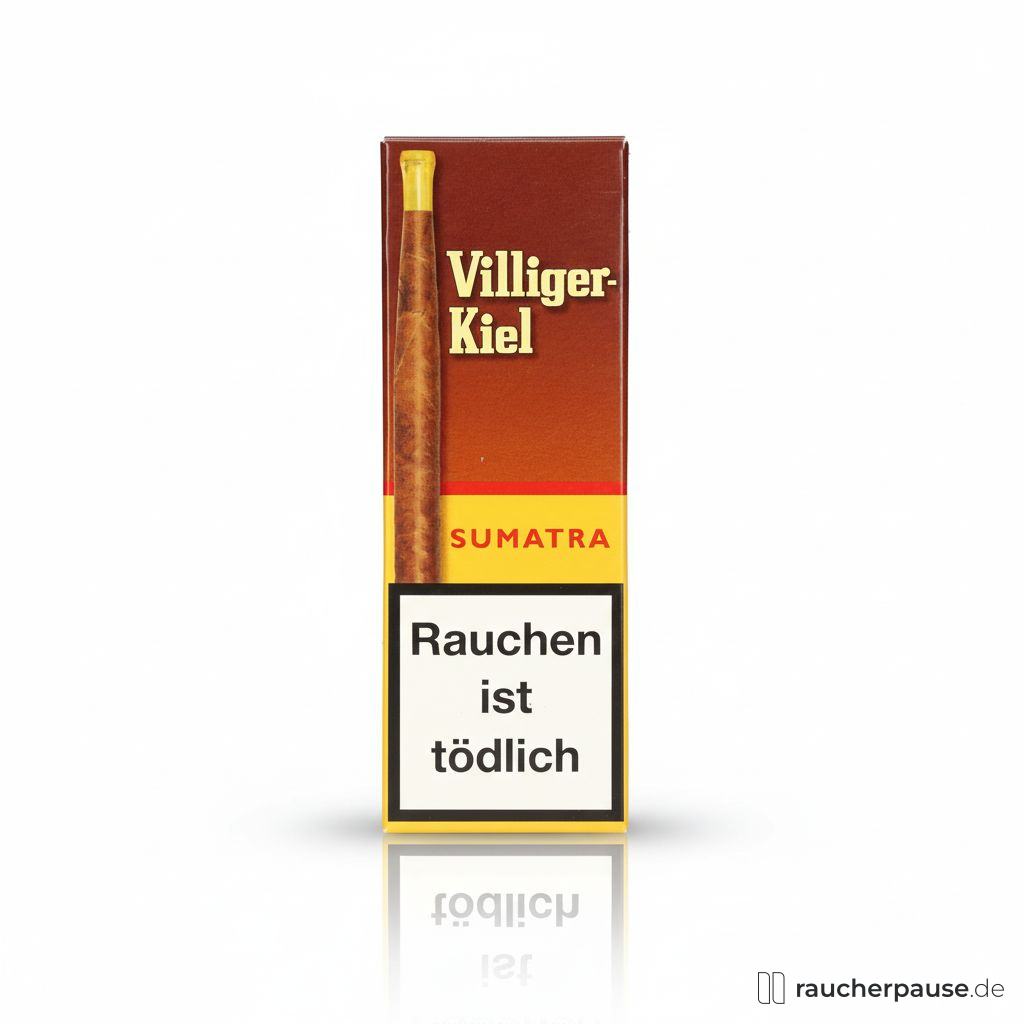 Villiger-Kiel Sumatra Zigarillos | 20er Pack | Feinwürzig, Naturdeckblatt, 170mm