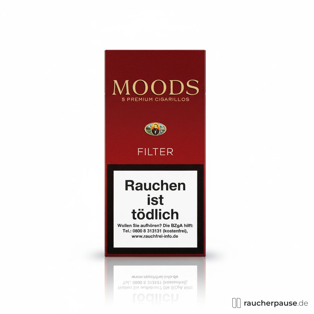 Dannemann Moods Filter Zigarillos | 5er Pack | Fruchtig, Holz, Vanille | Sumatra Deckblatt Dannemann Moods Filter Zigarillos | 5er Pack | Fruchtig, Holz, Vanille | Sumatra Deckblatt