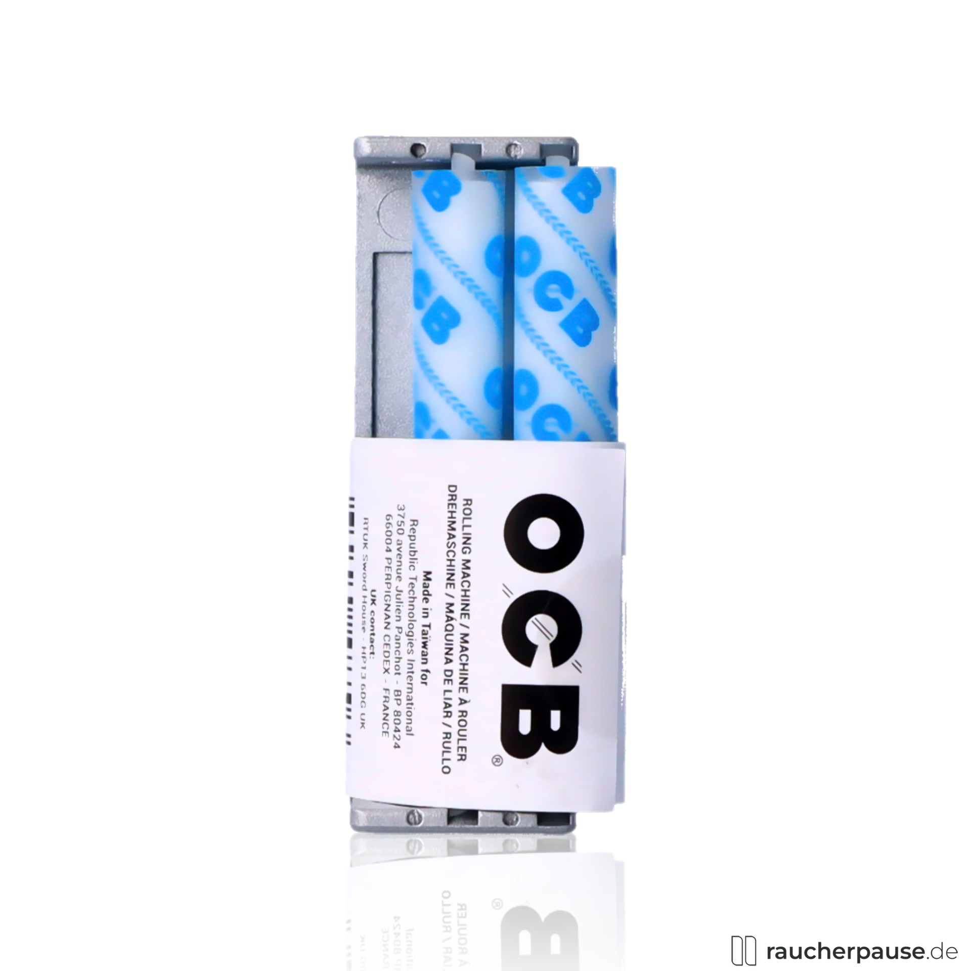 OCB Metall Roller | Drehmaschine für Zigaretten | Geeignet für Blättchen bis 70 mm