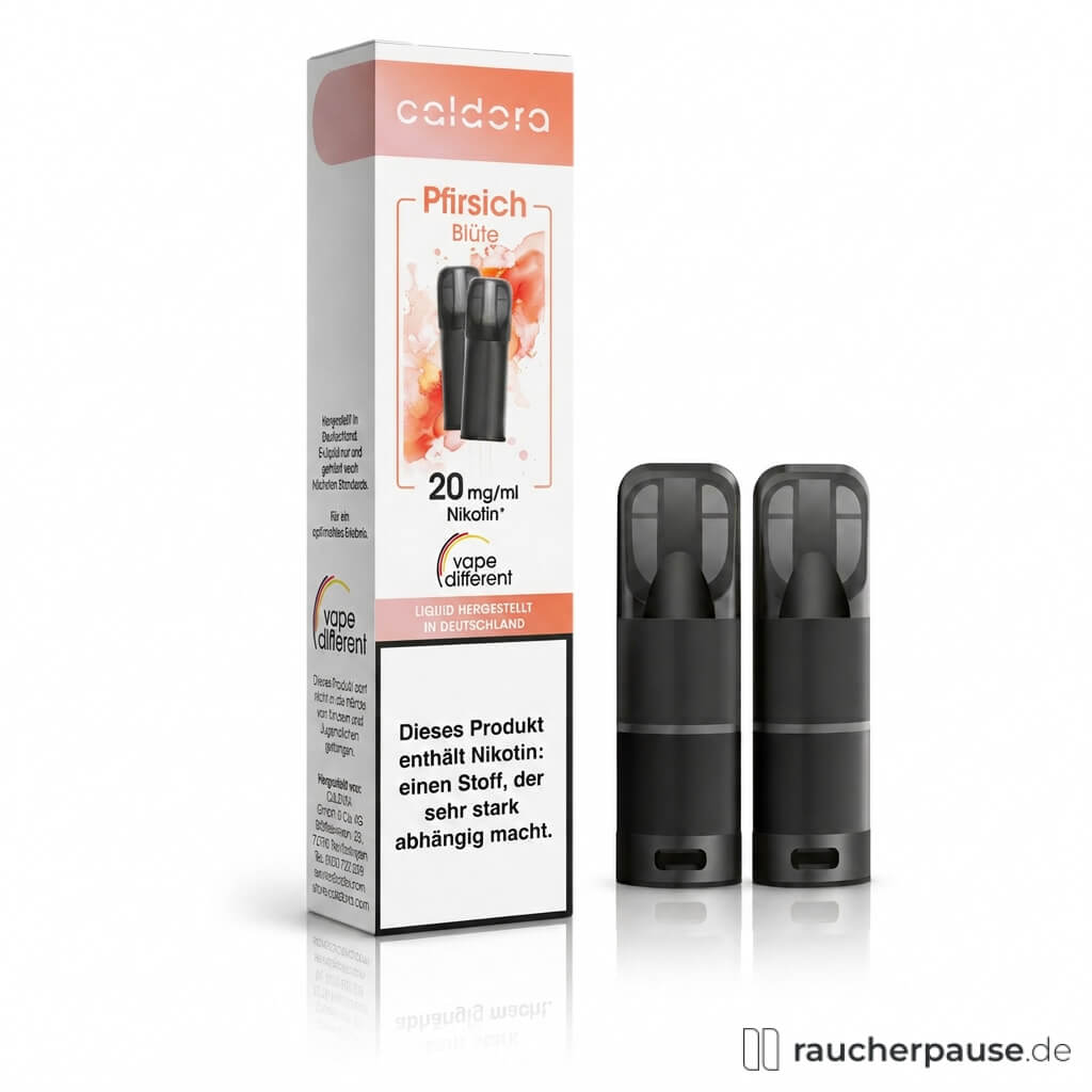 Caldora Pfirsich Blüte Prefilled Pods | 2 Stück | 20 mg/ml Nikotin