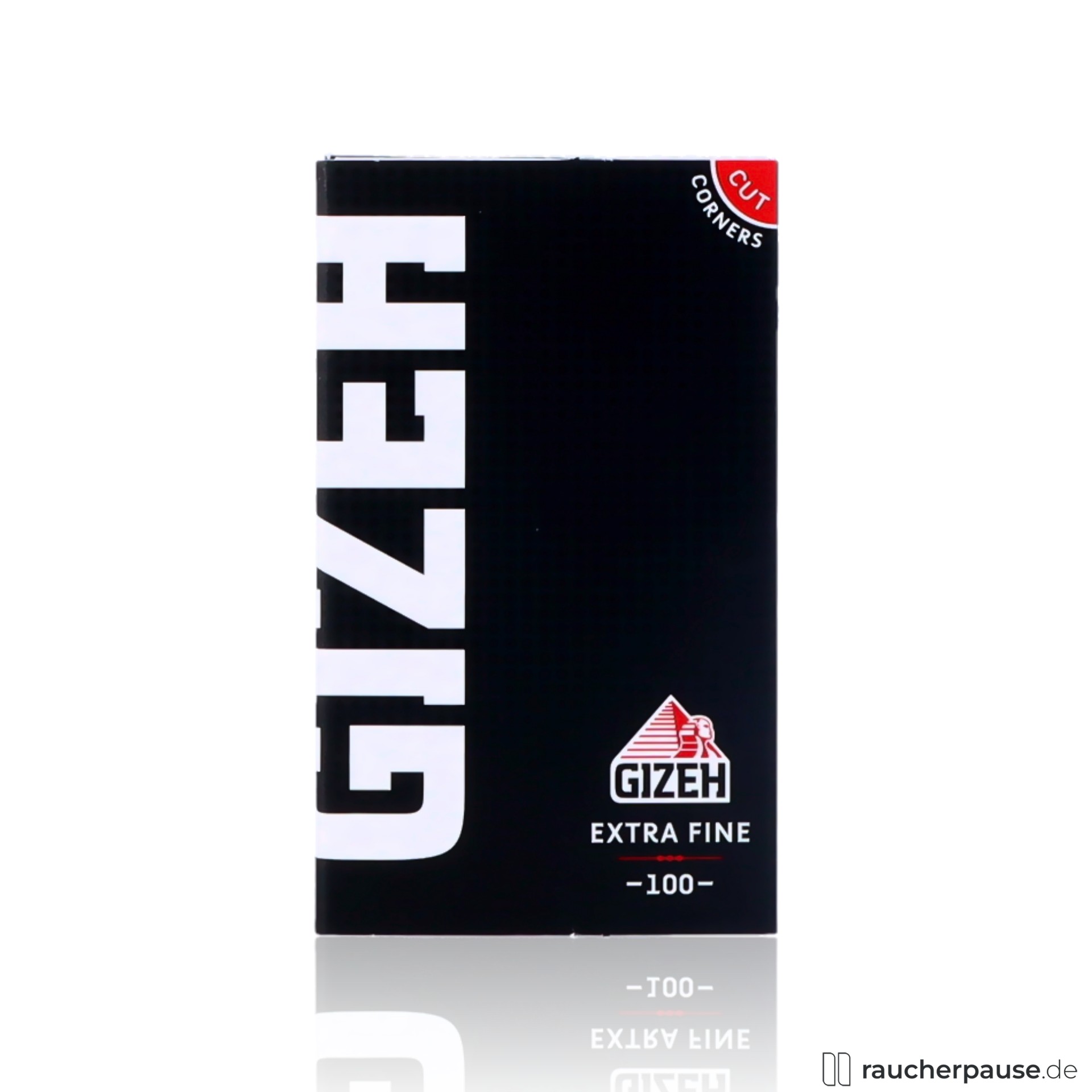 Gizeh Black Extra Fine Zigarettenpapier | Magnetverschluss | 100 Blättchen | Extra Dünn