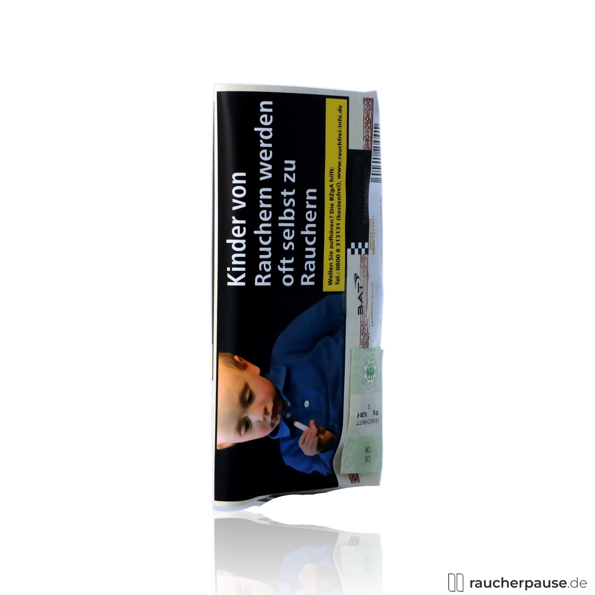 javaanse jongens white drehtabak 30g ohne aromazusaetze virginia modified , packshot seitlich