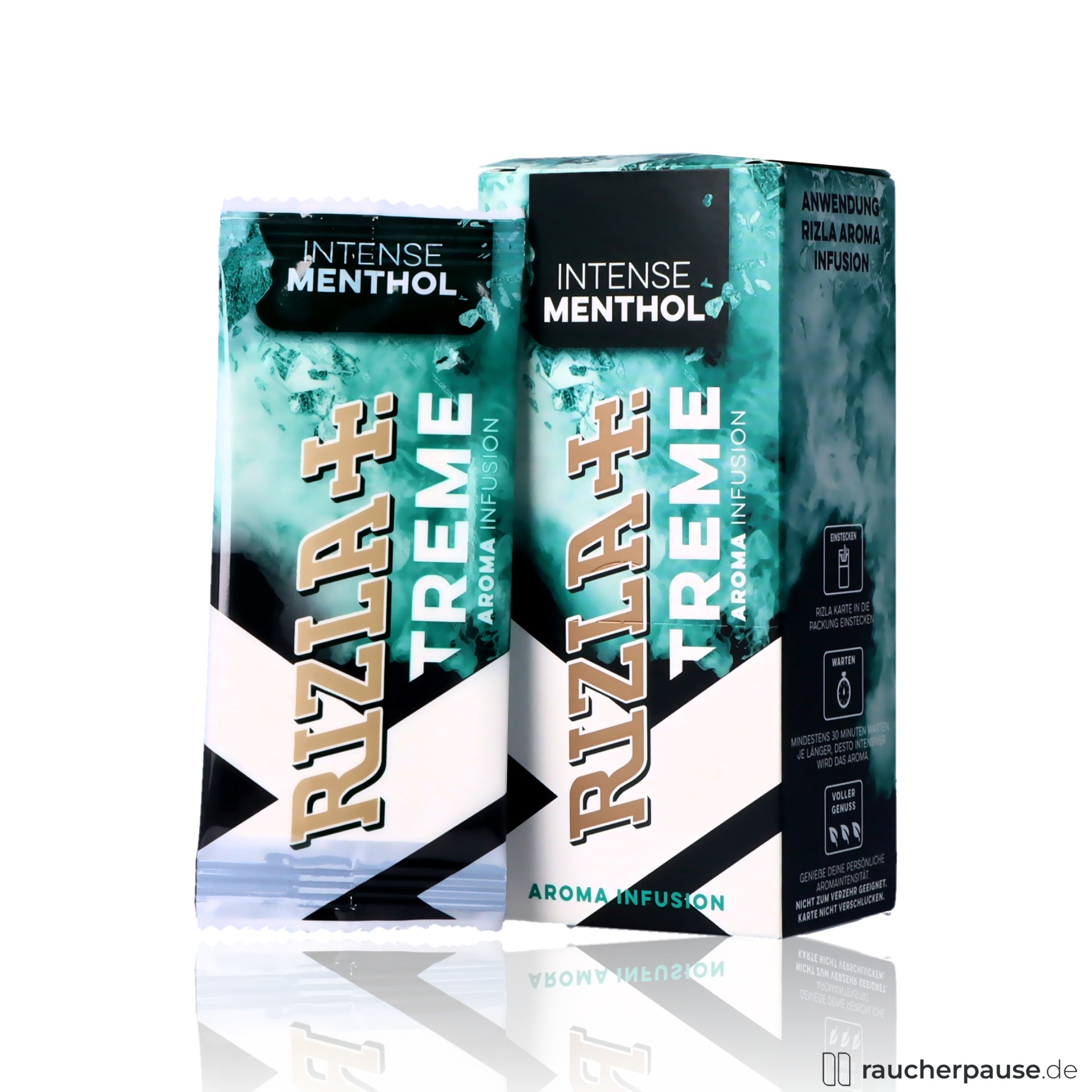 Aromakarte RIZLA+ INTENSE ICE EXTREME | Erfrischendes ICE-Aroma für Zigaretten & Tabak