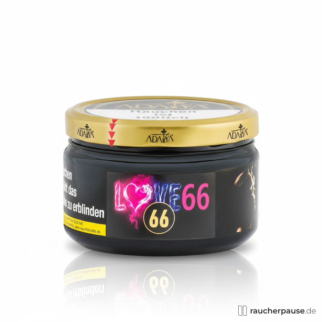 Adalya Love 66 Shisha-Tabak | 200g | Fruchtige Maracuja & Melonenmischung | Hochwertiger Virginia-Tabak aus der Türkei
