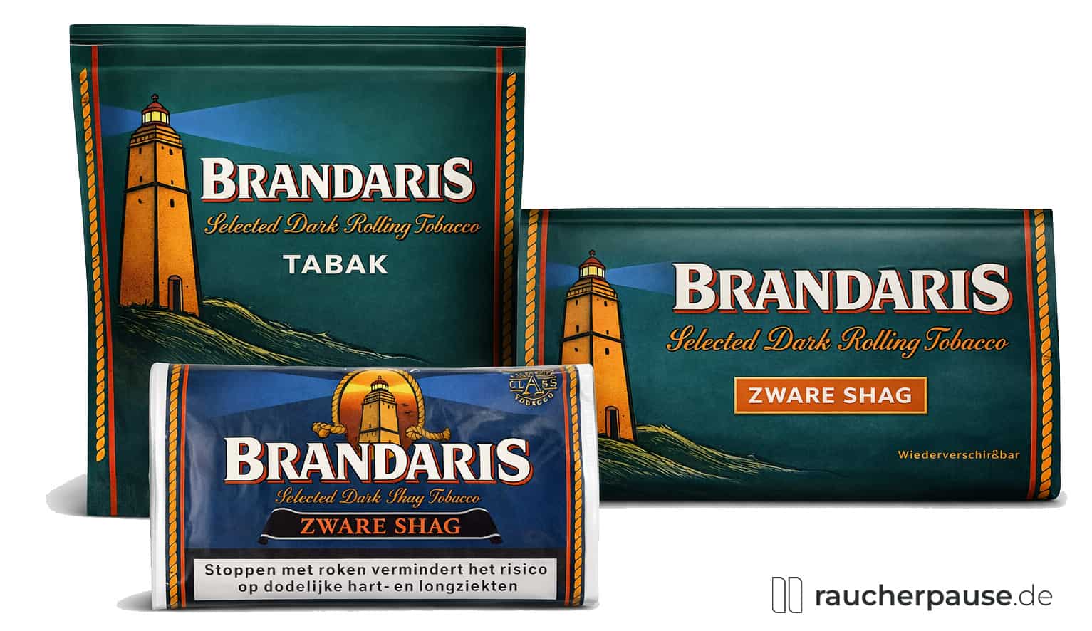 Brandaris Tabak Zware Shag Packungen – dunkler Drehtabak online kaufen
