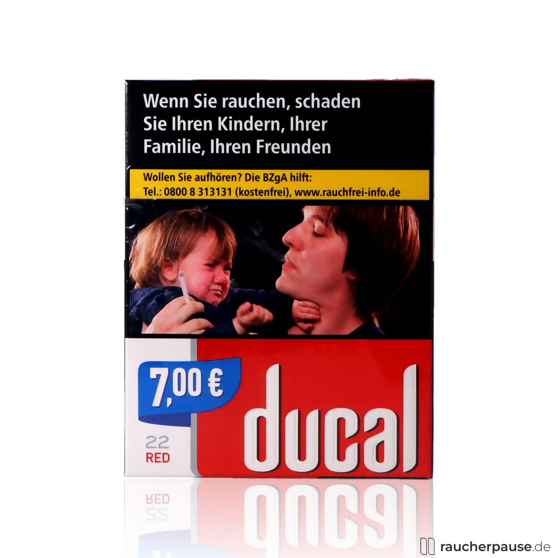 Ducal Red Big Pack Zigaretten | 22 Stk. pro Packung | Intensiver American Blend Geschmack