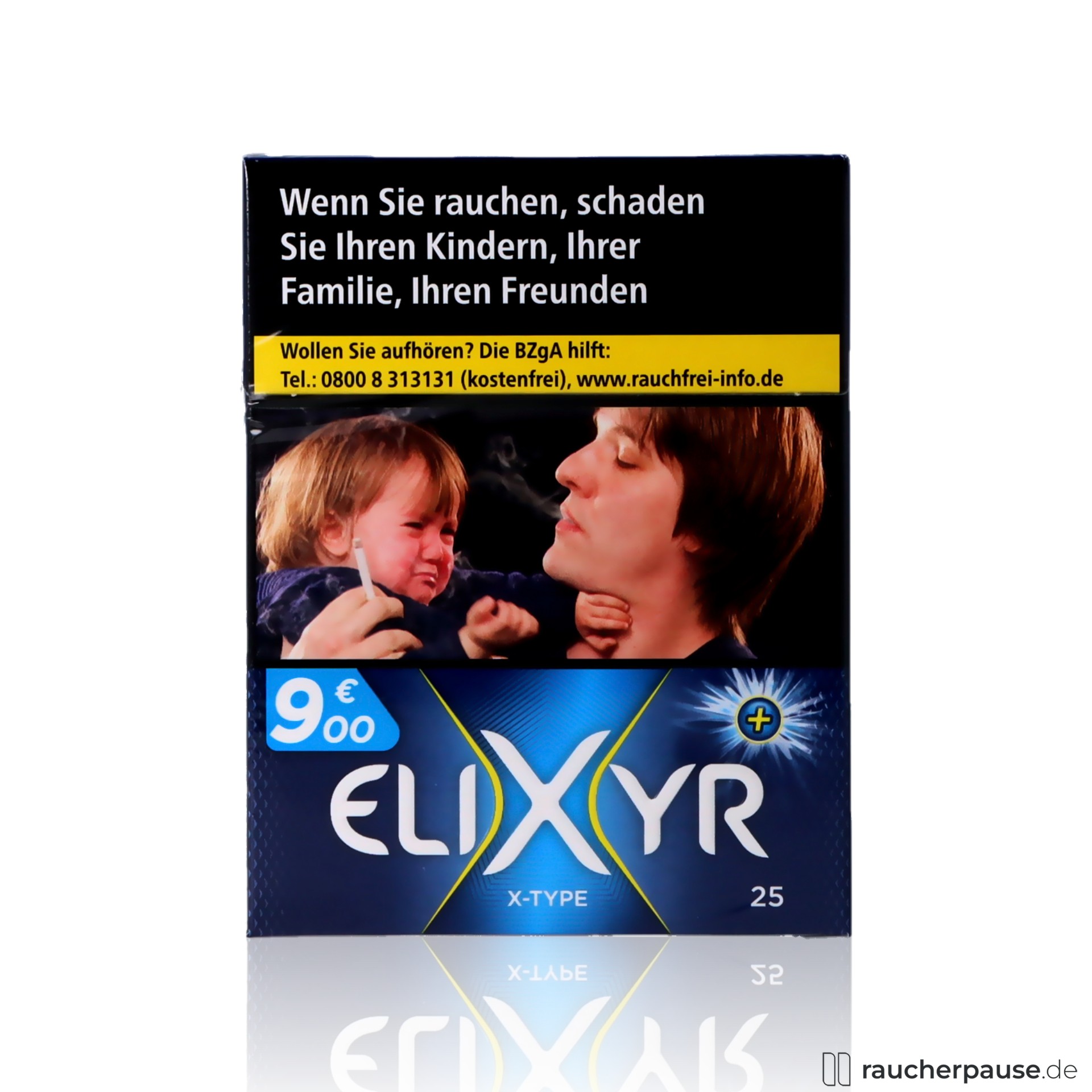 Elixyr+ X-Type Zigaretten | 25 Stk. pro Packung | King-Size mit Flow-Filter