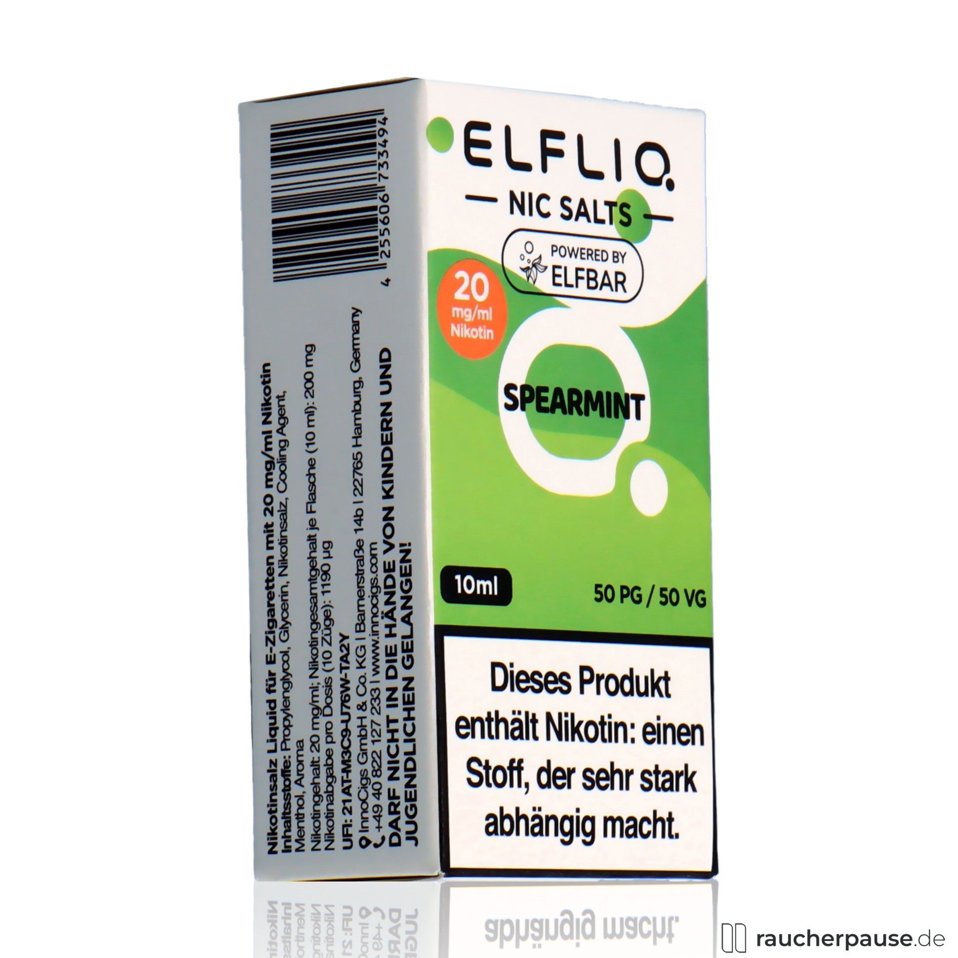 Elfliq by Elf Bar Nikotinsalz Liquid Spearmint | 20mg/ml Nikotin | 10ml