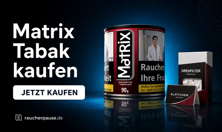 Matrix Tabak kaufen mit Blättchen und Drehfilter