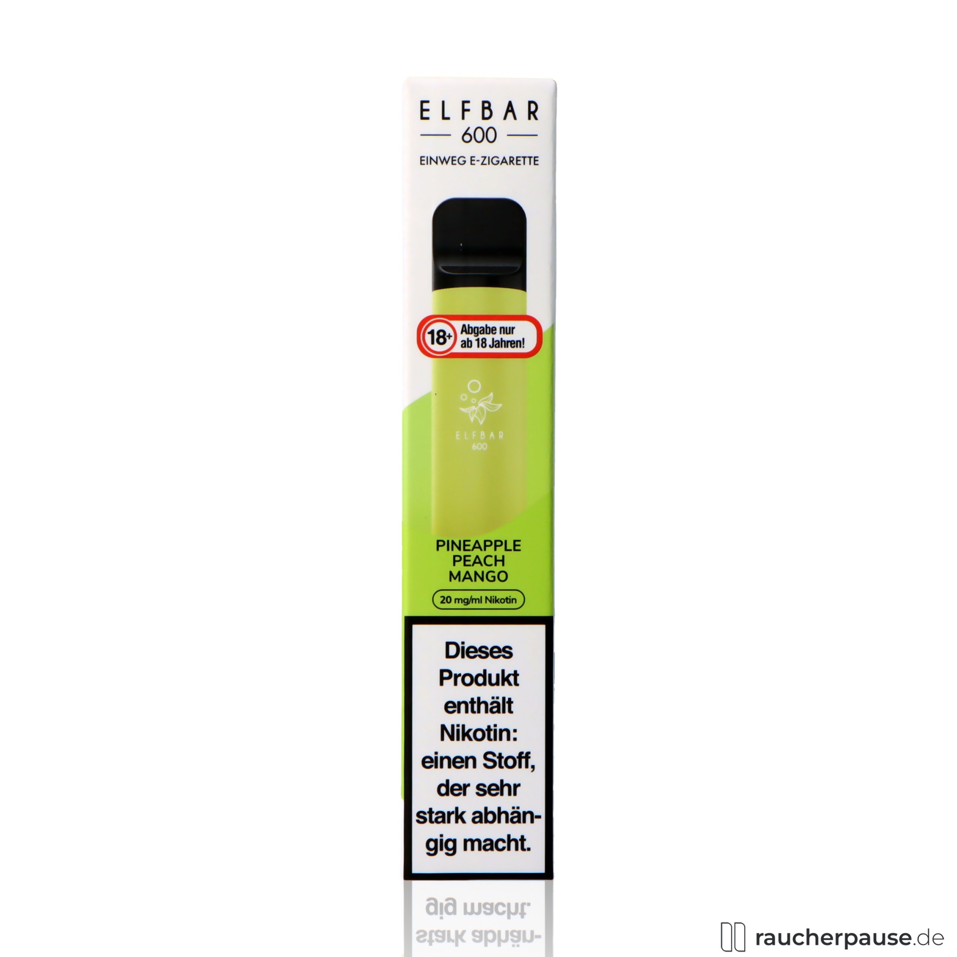 elfbar, elfbar e shisha grape ml nikotin einweg e zigarette pineapple peach , packshot vorderseite
