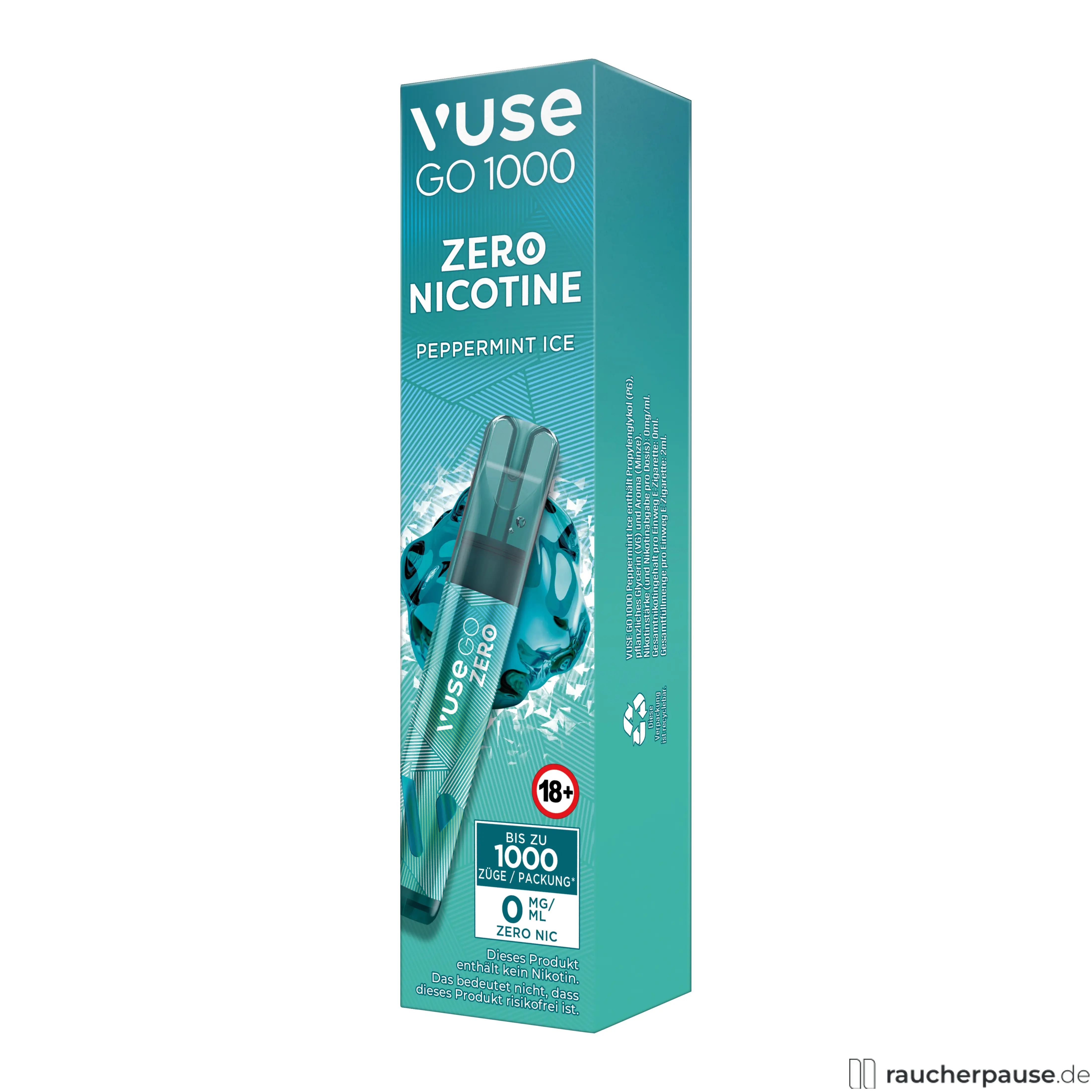 Vuse GO 1000 Peppermint Ice E-Shisha 0mg online kaufen Vuse GO 1000 Peppermint Ice E-Shisha 0mg online kaufen