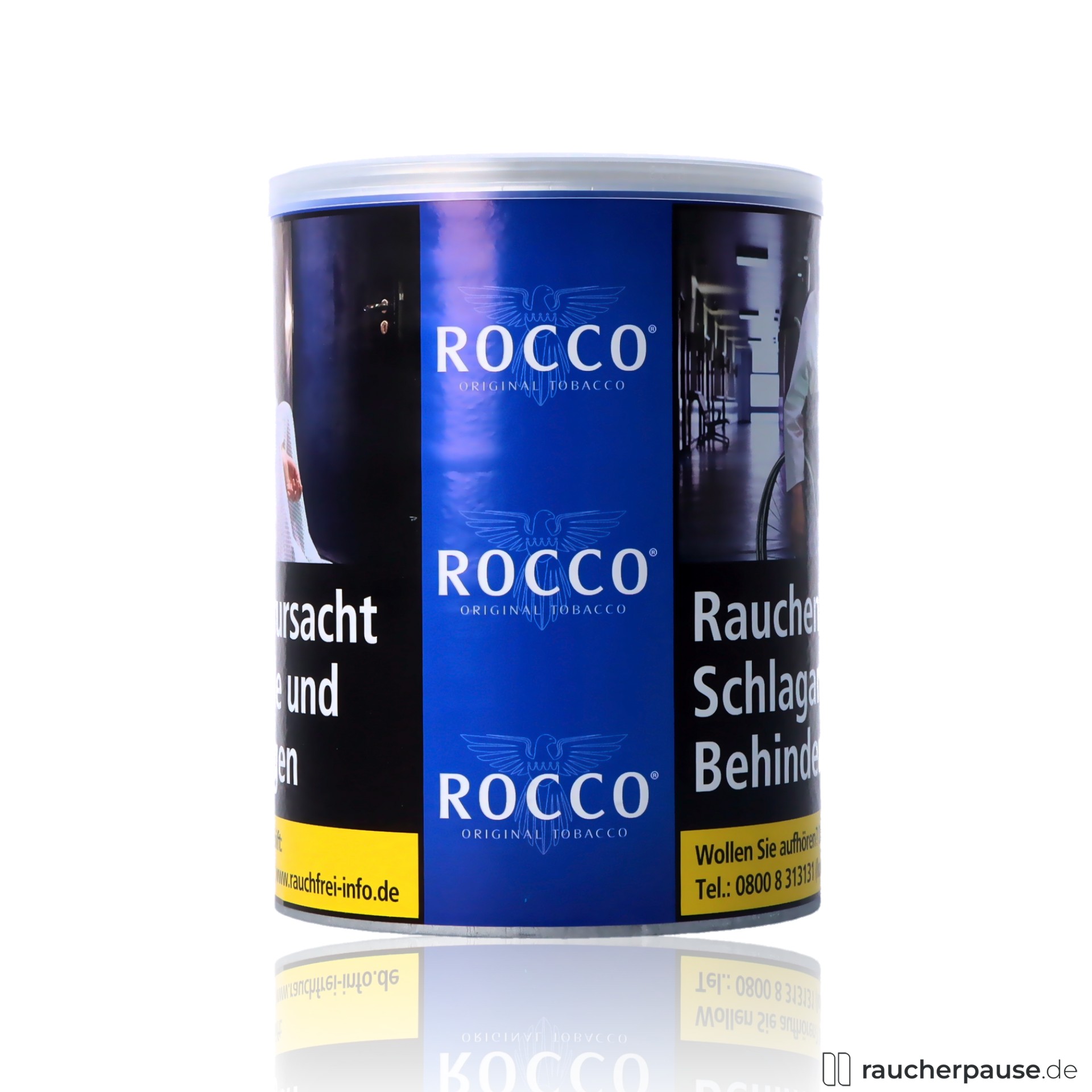 Rocco Original Zigarettentabak | Halfzware Feinschnitt 130g Dose | Preisgünstig & Mittelstark