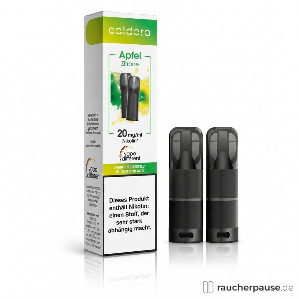 Caldora Apfel Zitrone Prefilled Pods | 2 Stück | 20 mg/ml Nikotin