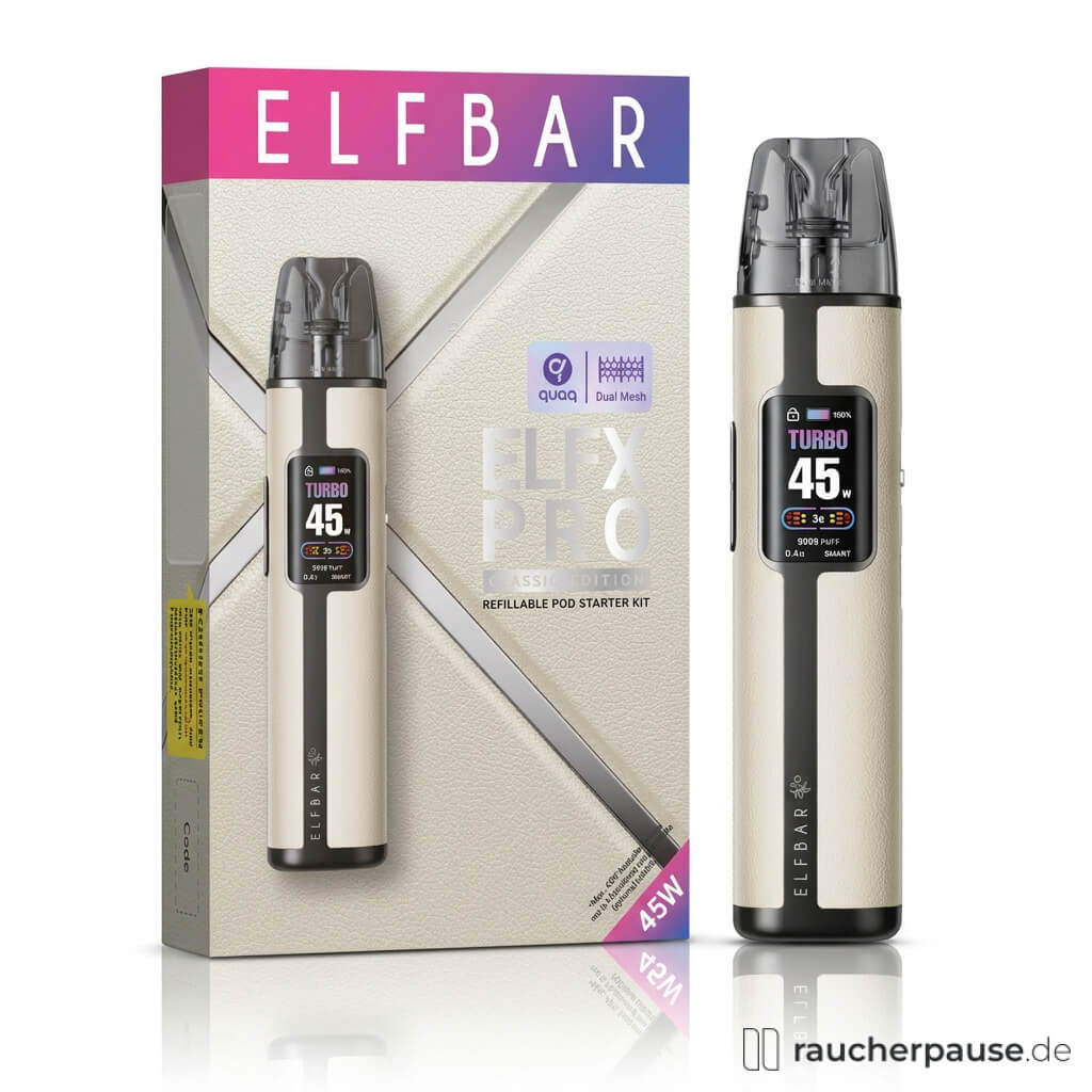 ELFBAR ELFX Pro Classic Edition White | 1200 mAh | 45 Watt