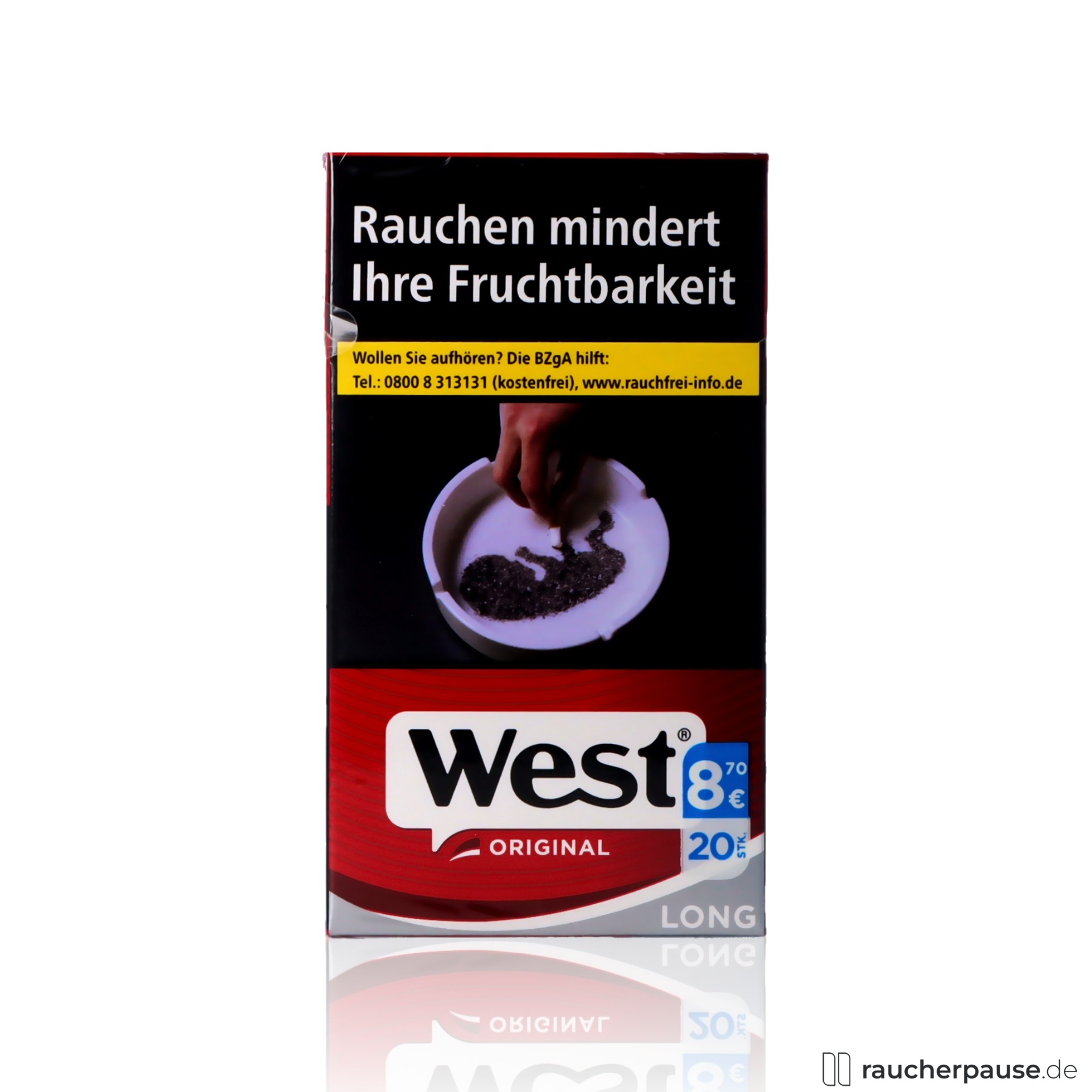 West Red 100 Zigaretten | 20 Stk. pro Packung | Intensiver American Blend Geschmack