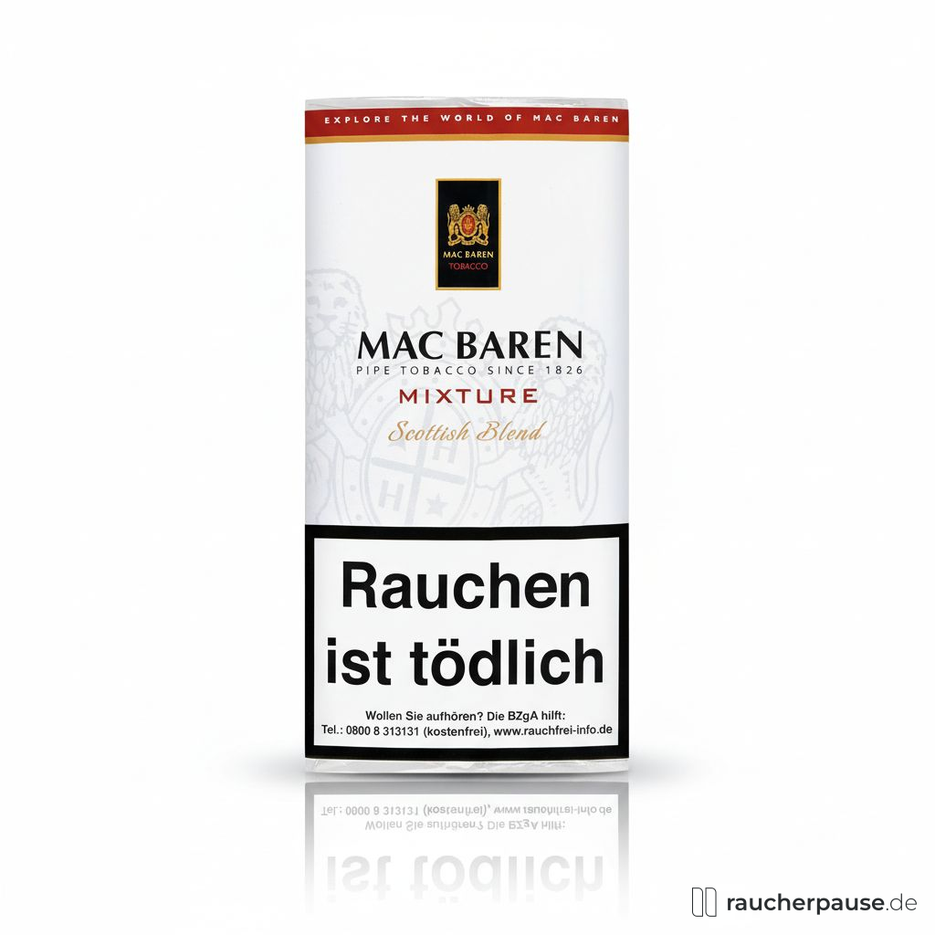 Mac Baren Mixture Scottish Blend Pfeifentabak | 50g Pouch | Burley, Virginia, Cavendish Mischung