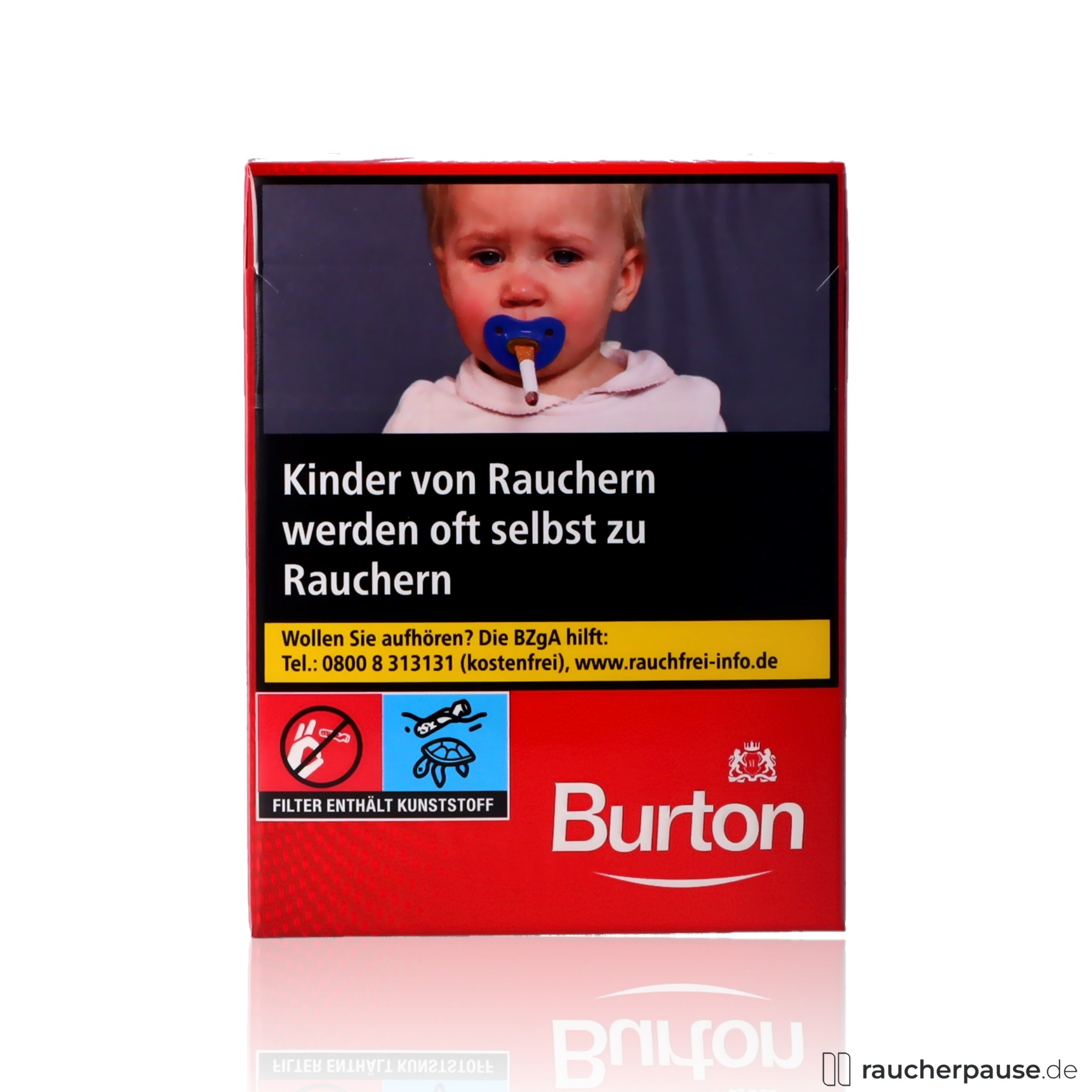 Burton Red Big Pack Zigaretten | 24 Stk. pro Packung | Intensiv-würziger Geschmack