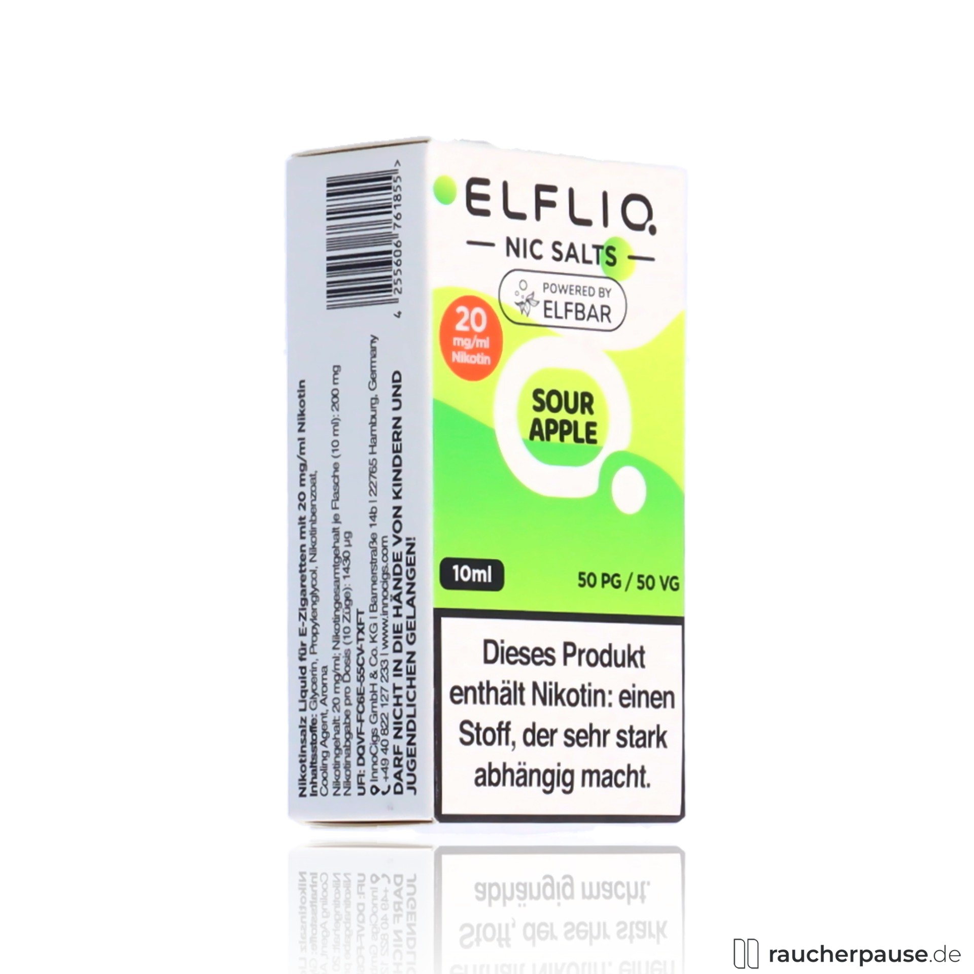 ELFBAR ELFLIQ Sour Apple | 20mg Nikotinsalz | 10ml Liquid