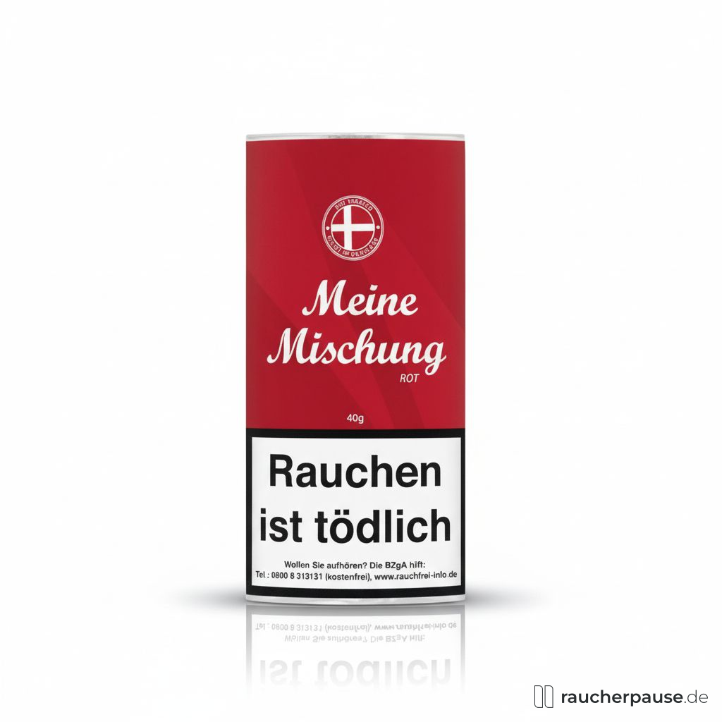 Meine Mischung Rot Pfeifentabak | 40g Pouch | Burley & Virginia | Fruchtiges Kirscharoma