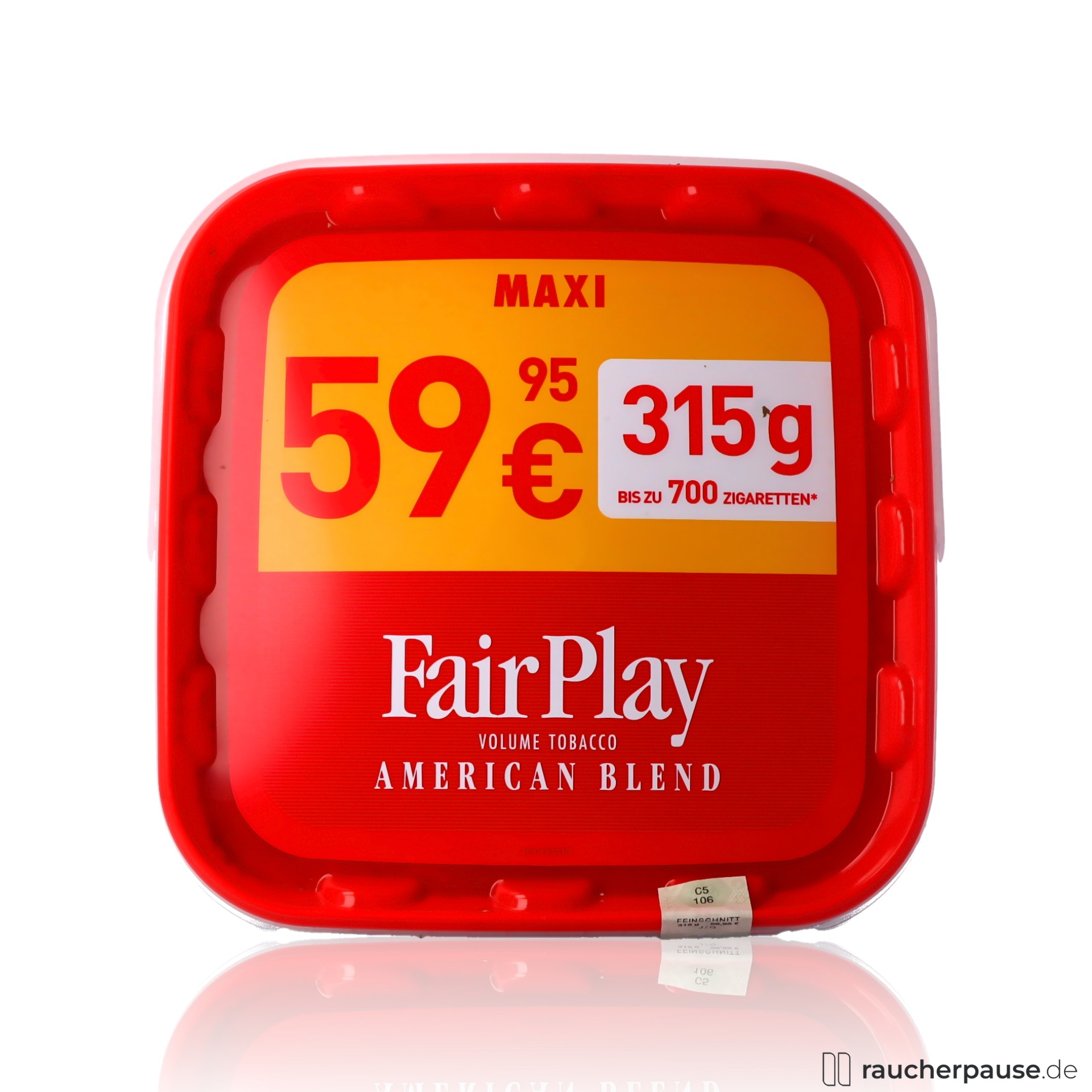 FairPlay Red Volumentabak | 315g Box | American Blend | Burley, Virginia, Orient