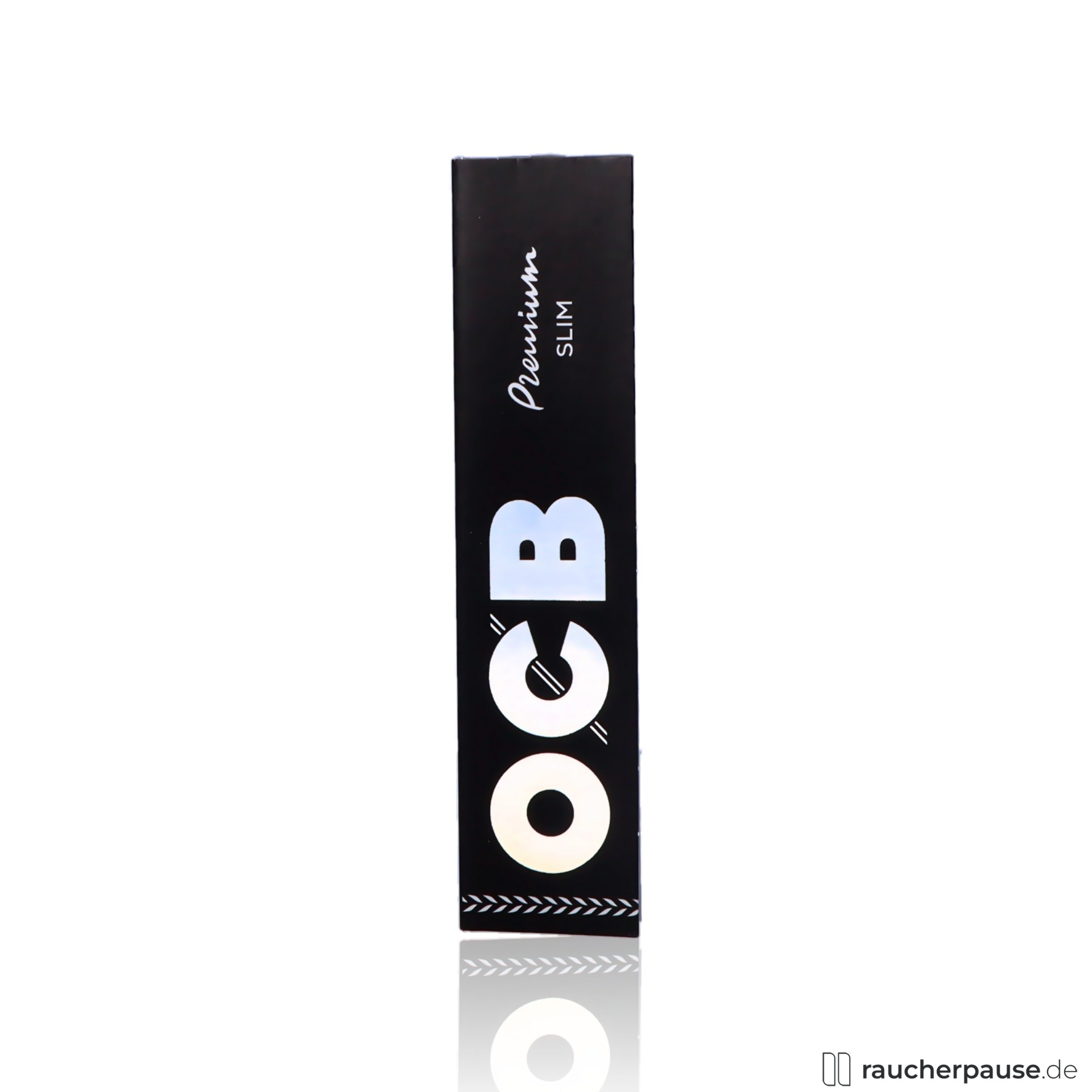 OCB Schwarz Premium Long Slim Papers | Extra dünn 10 g/m² | 32 Blättchen pro Heft