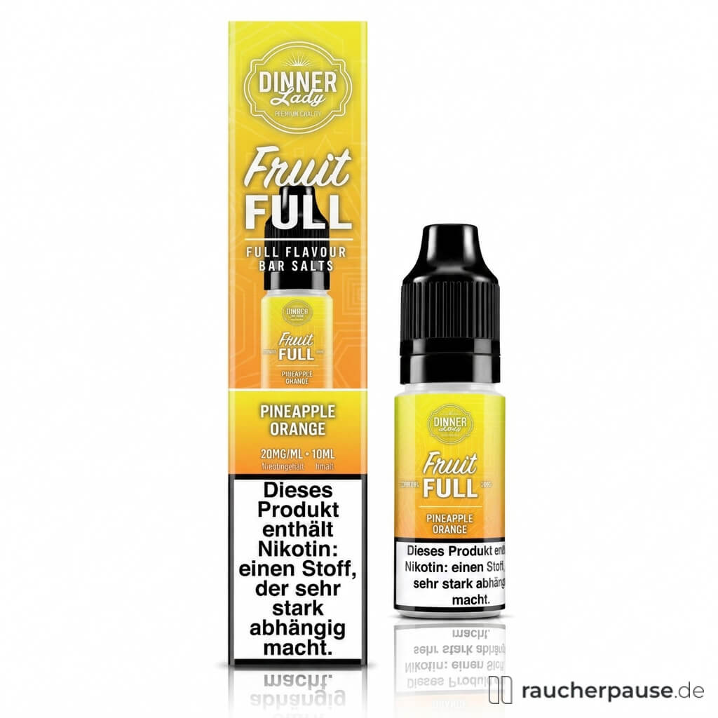 Dinner Lady Fruit Full Pineapple Orange Nikotinsalz Liquid | 20 mg/ml Nikotin | 10 ml