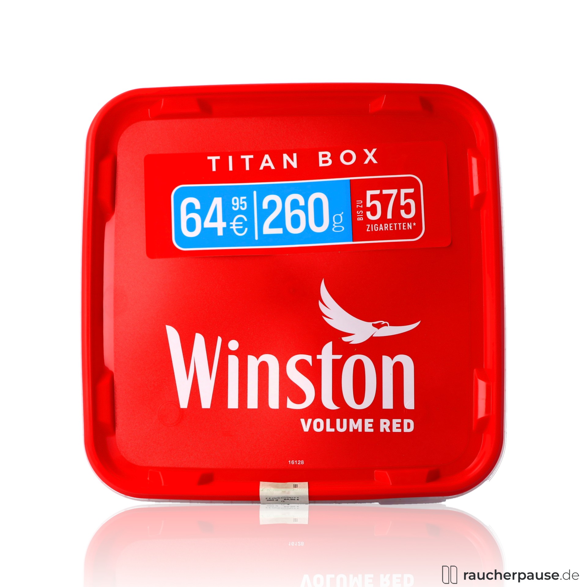 Winston Titan Red Volumentabak | 260g Eimer | Würziges Aroma | American Blend