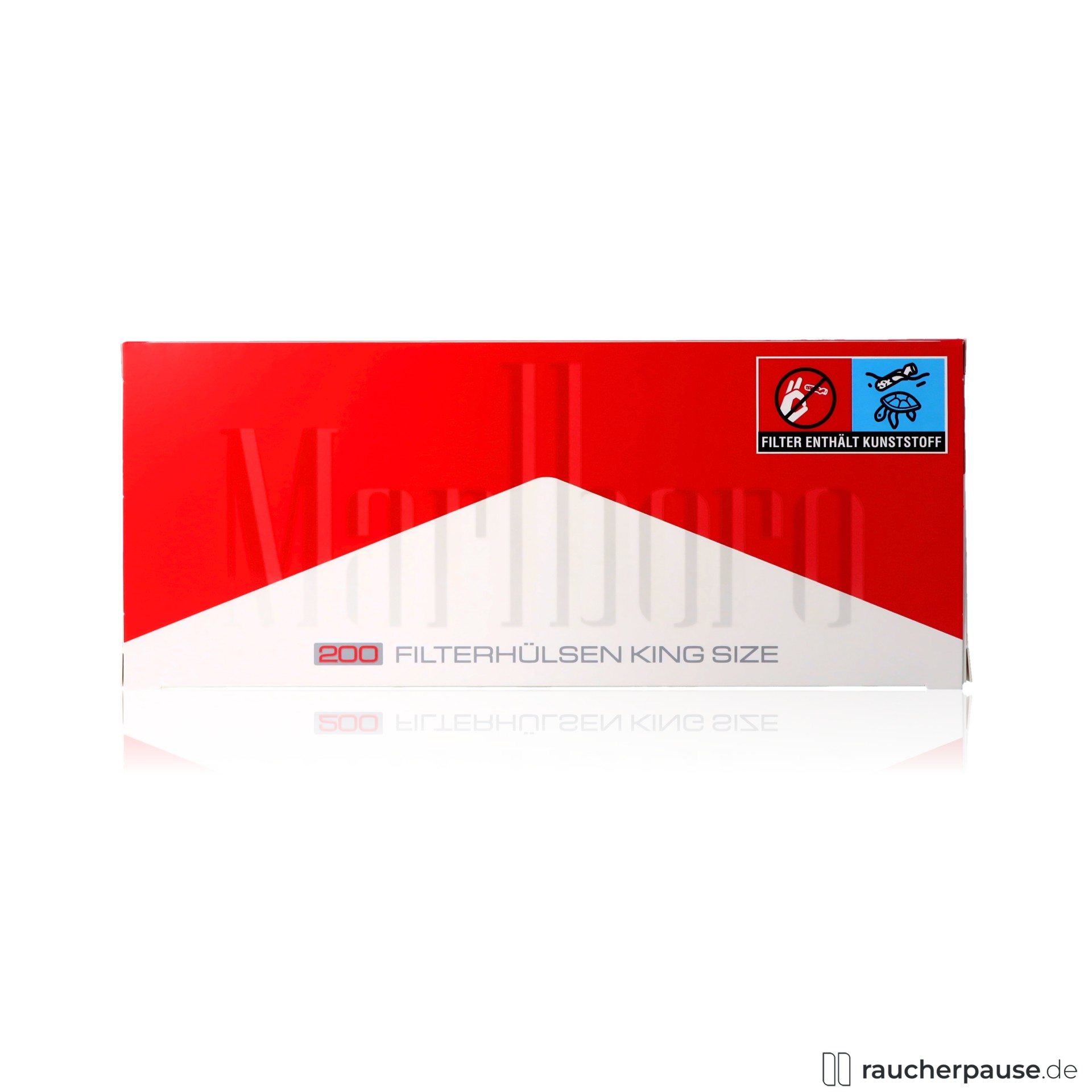 Marlboro Rot King Size Filterhülsen | 200 Stück | Für Standard-Stopfgeräte geeignet