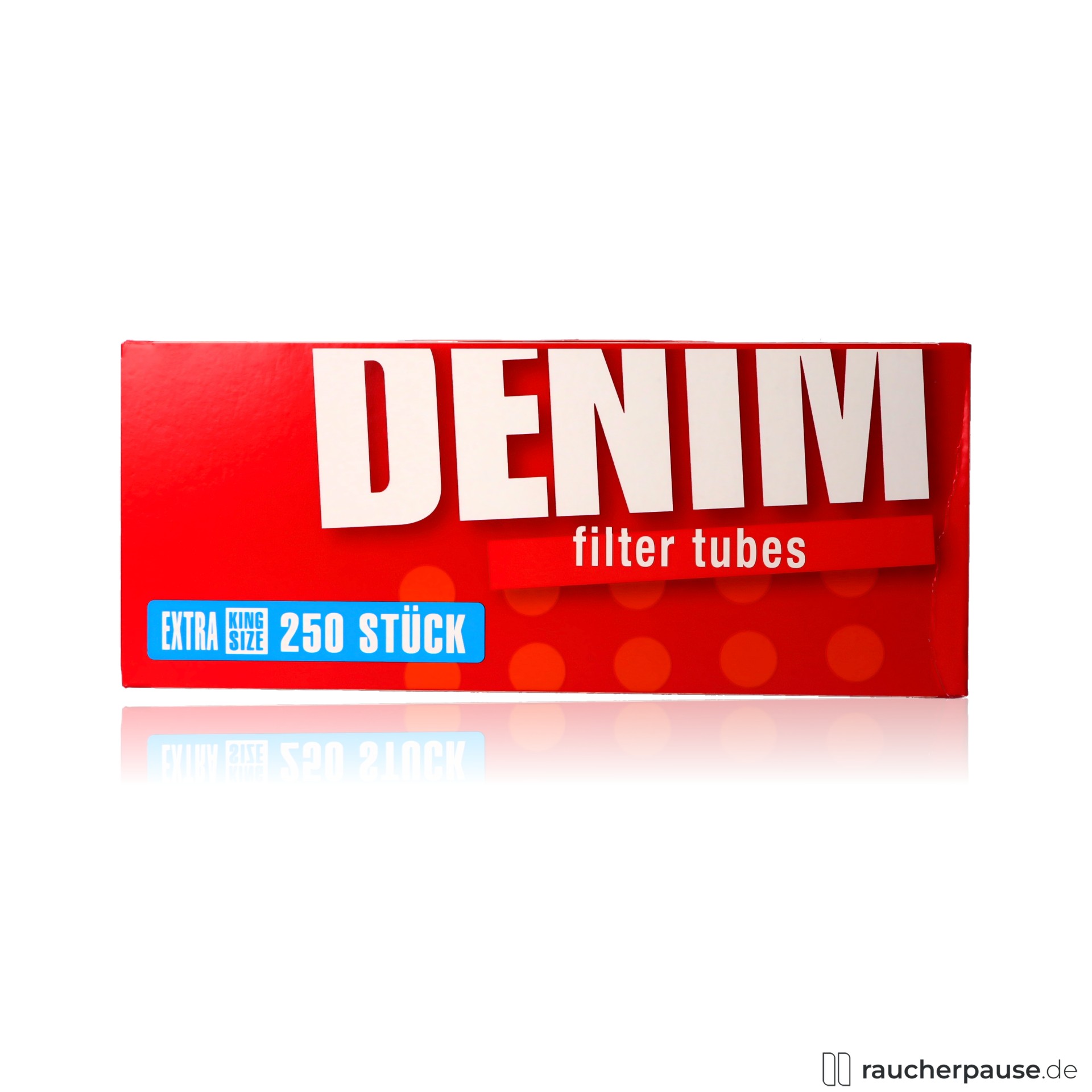 Denim Extra Filterhülsen 250 Stück | 84mm Länge