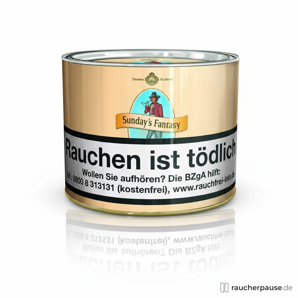 Thomas Radford Sunday's Fantasy Pfeifentabak | 100g Dose | Virginia & Black Cavendish | Fruchtaromen