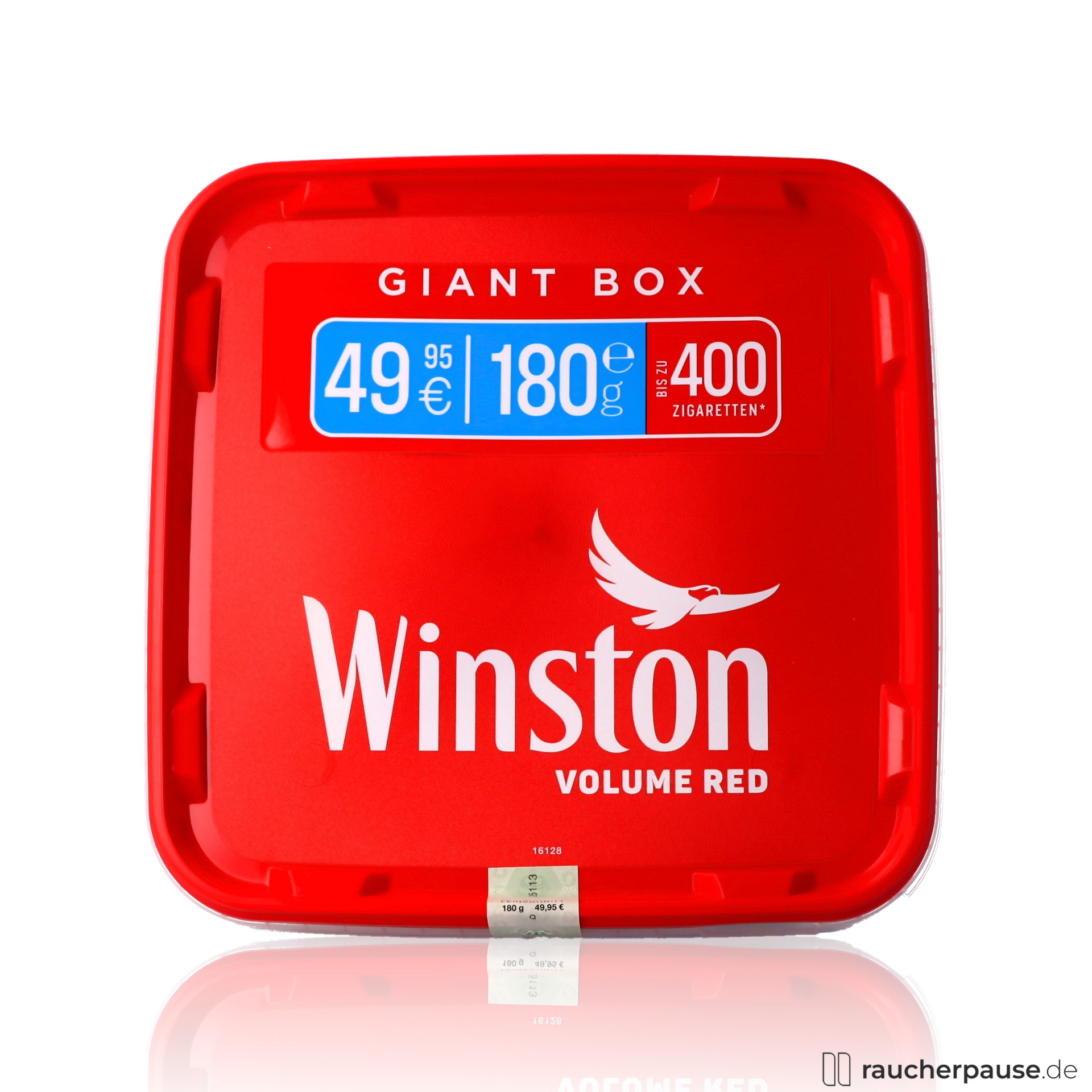 Winston Red Giant Volumentabak | 180g Eimer | American Blend | Ca. 400 Zigaretten