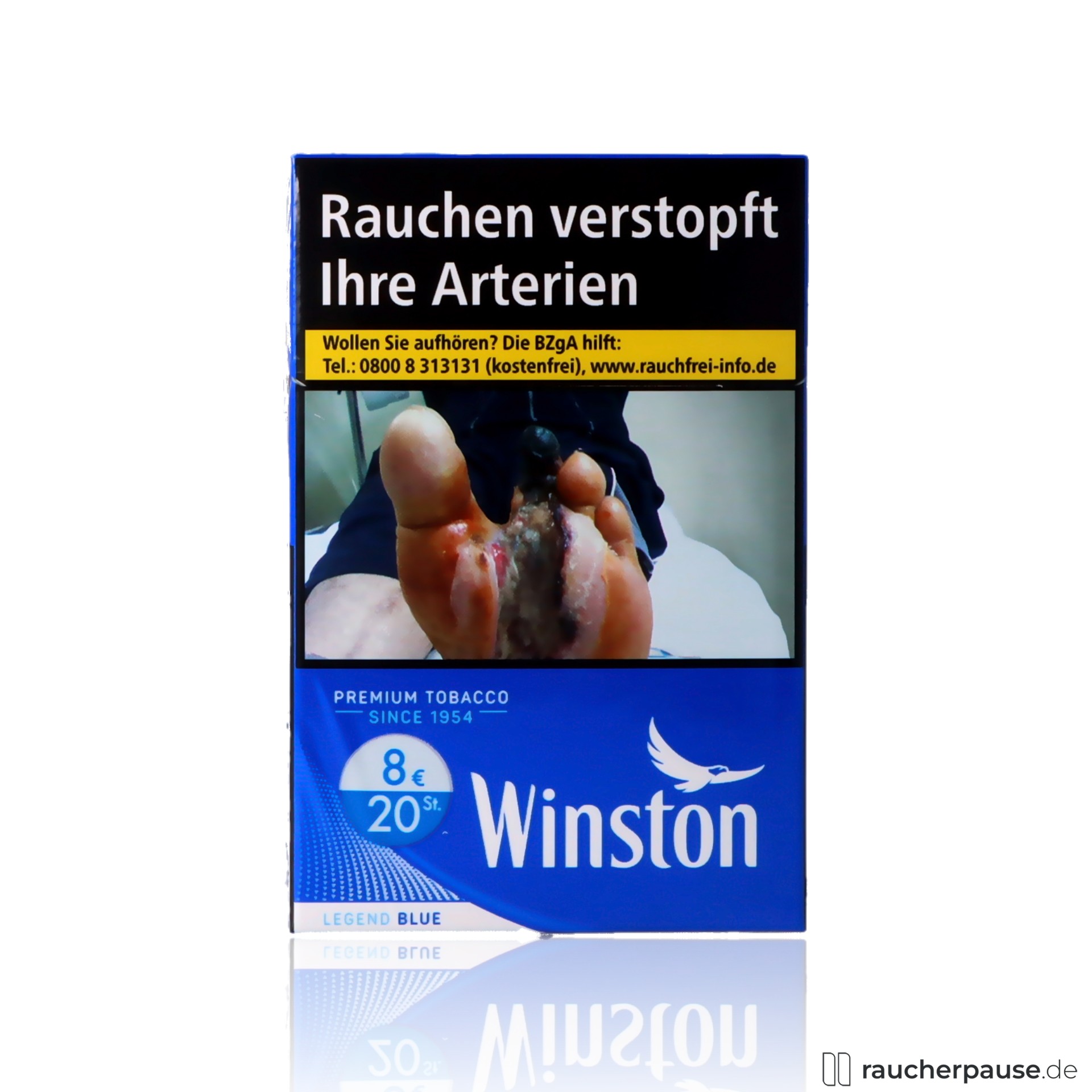 Winston Blue Zigaretten | 20 Stk. pro Packung | King Size | American Blend Winston Blue Zigaretten | 20 Stk. pro Packung | King Size | American Blend