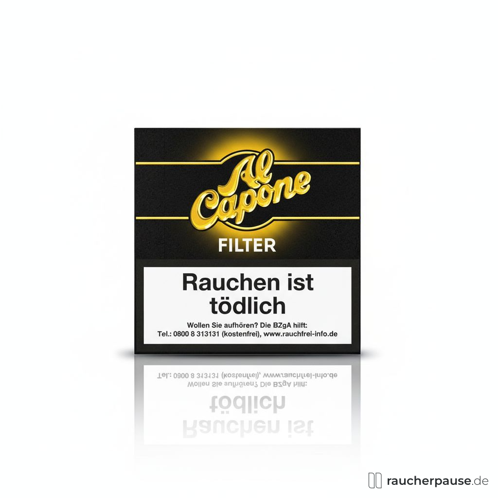 Al Capone Cigarillos Filter | Cognac-Dip Aroma | Sumatra Tabak | 91mm | Mild