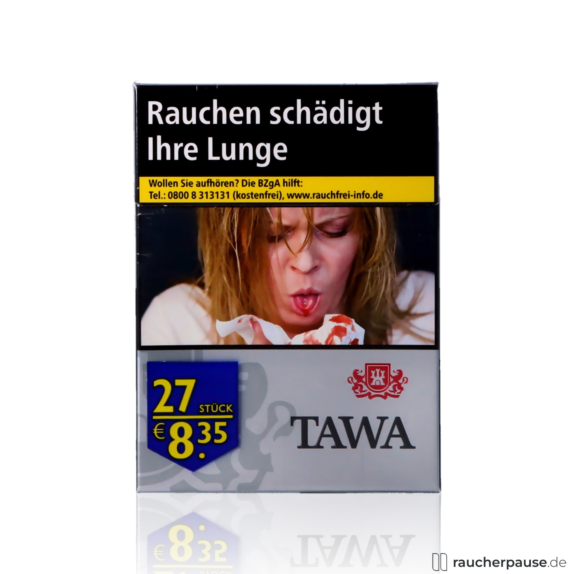 Tawa Silver XXL Zigaretten | 27 Stk. pro Packung | King-Size | Milder American Blend Tawa Silver XXL Zigaretten | 27 Stk. pro Packung | King-Size | Milder American Blend