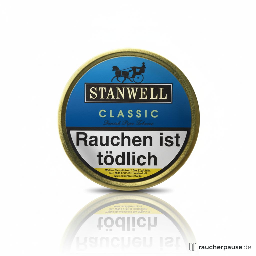 Stanwell Classic Pfeifentabak | 50g Dose | Virginia, Burley, Black Cavendish | Dezentes Pflaumenaroma