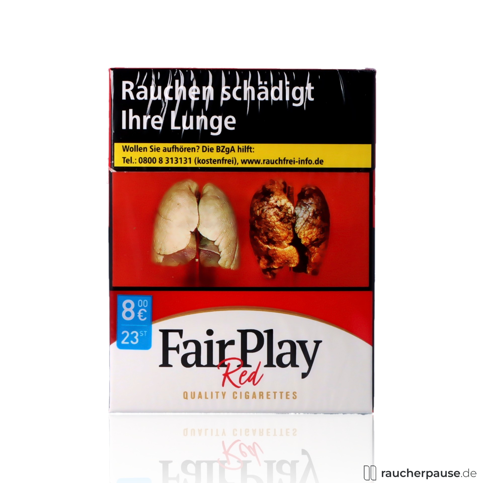Fair Play Red Zigaretten | 23 Stk. pro Packung | King Size | Voll-würziges Aroma