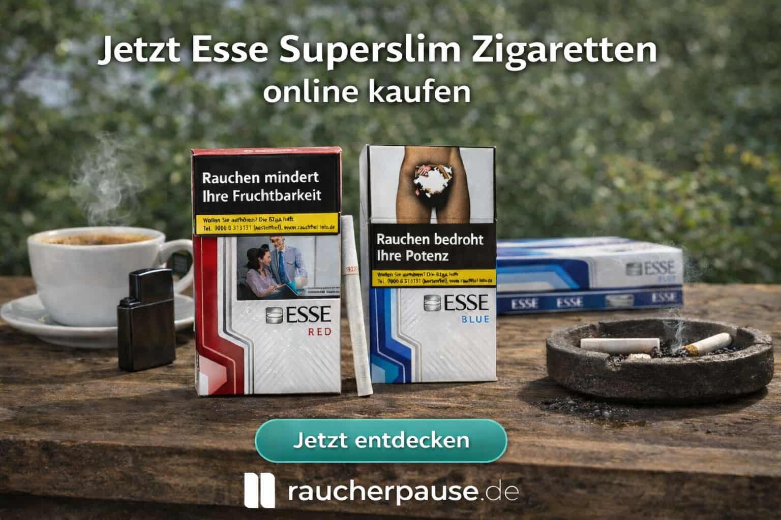 Esse Superslim Zigaretten kaufen – Red und Blue Varianten online bestellen