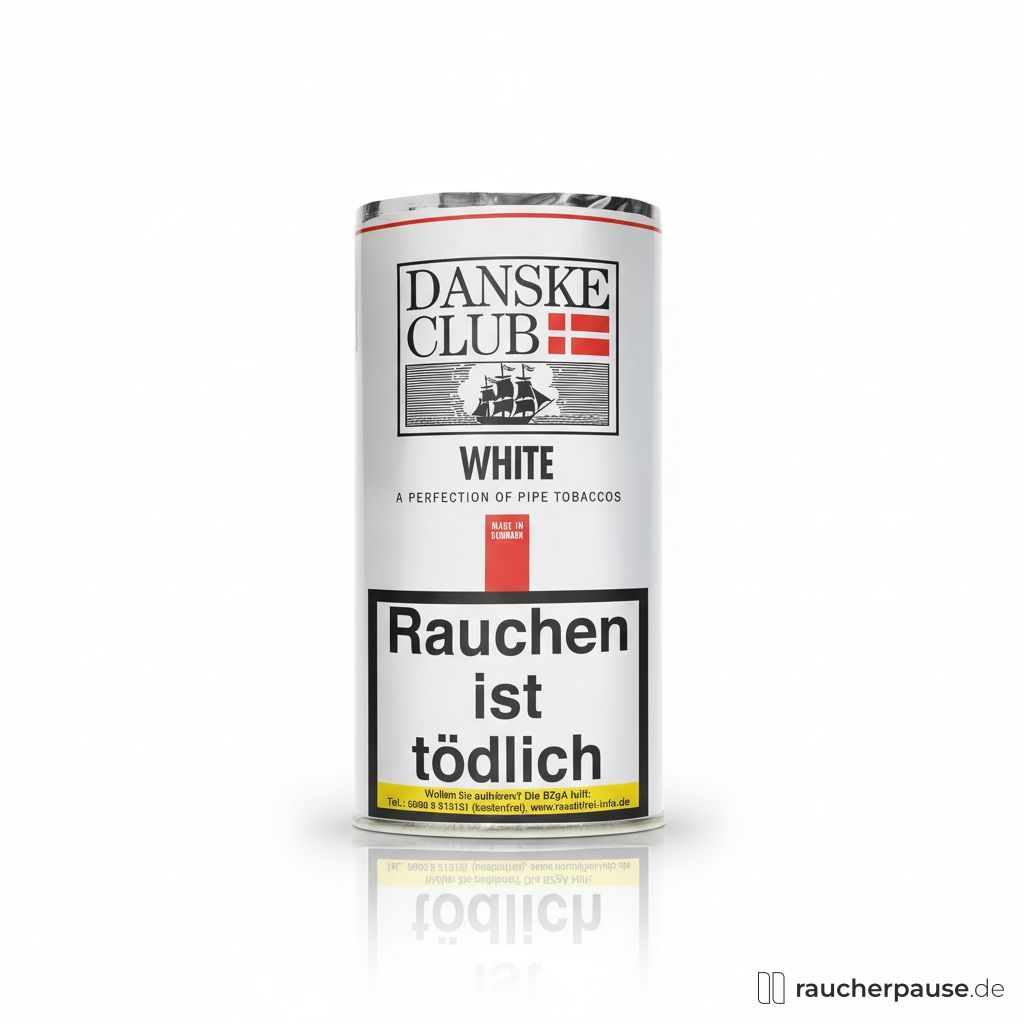 Danske Club White Pfeifentabak | 50g Pouch | Virginia & Burley | Dezentes Vanillearoma