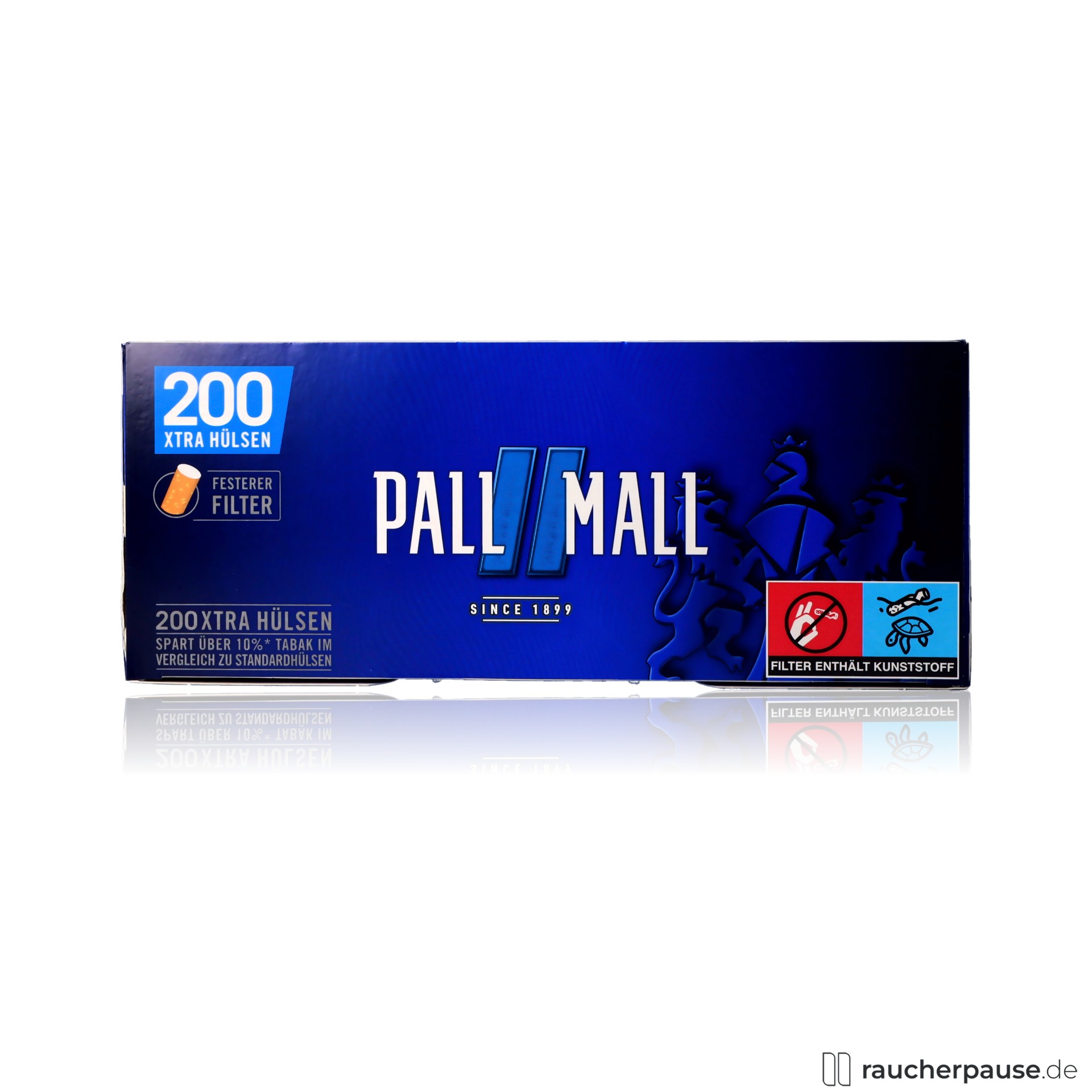 Pall Mall Blue Xtra Filterhülsen 200 Stück | Extra langer Filter