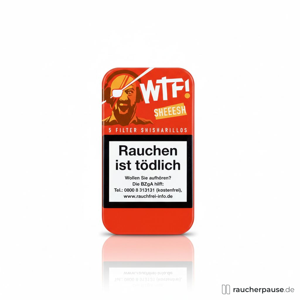 WTF! Shisharillo Sheeesh Zigarillos | Vanillearoma | 5er Pack | Gesüßtes Mundstück
