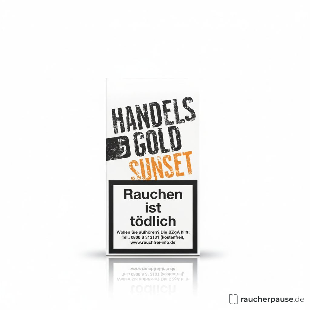 Handelsgold Cigarillos Pfirsich | 5er Pack | 98mm | Fruchtig-Mildes Raucherlebnis