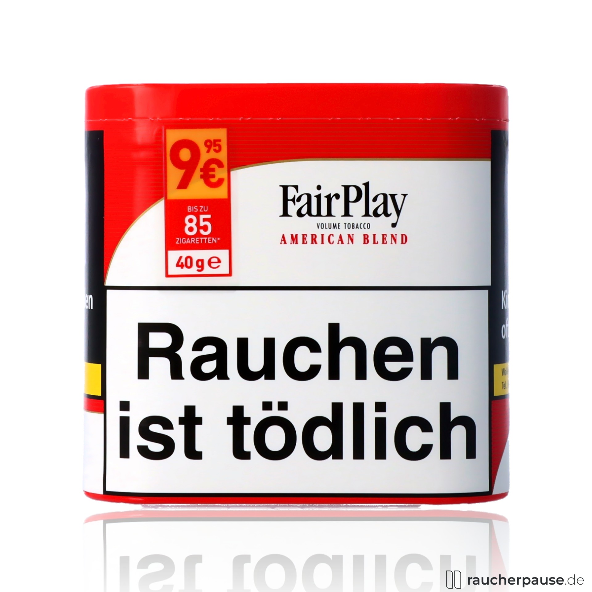 FairPlay XL Volumentabak | 40g Box | American Blend Burley, Virginia, Orient