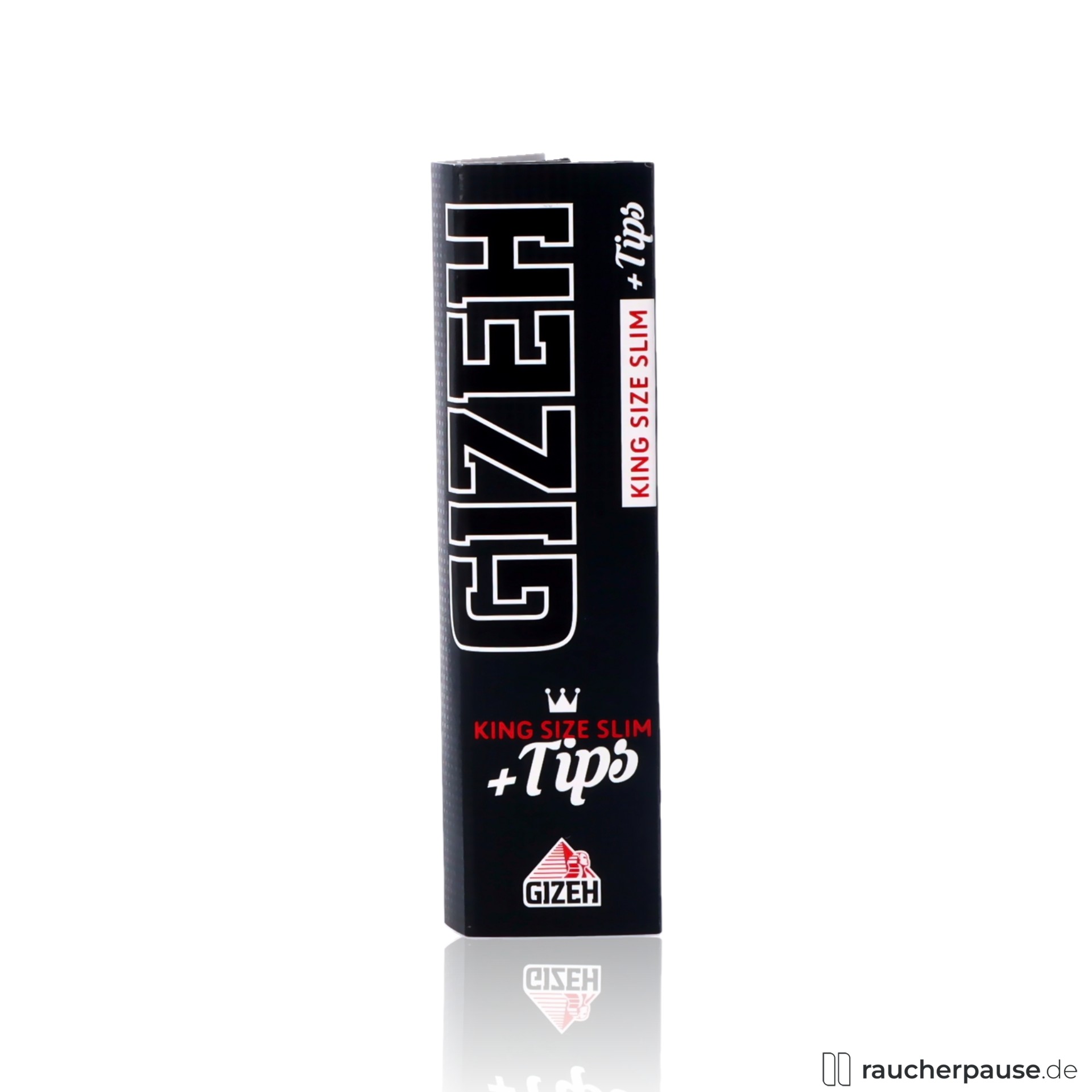 Gizeh Black Extra Fine King Size Slim | Zigarettenpapier + Filtertips | 34 Blättchen + 34 Tips
