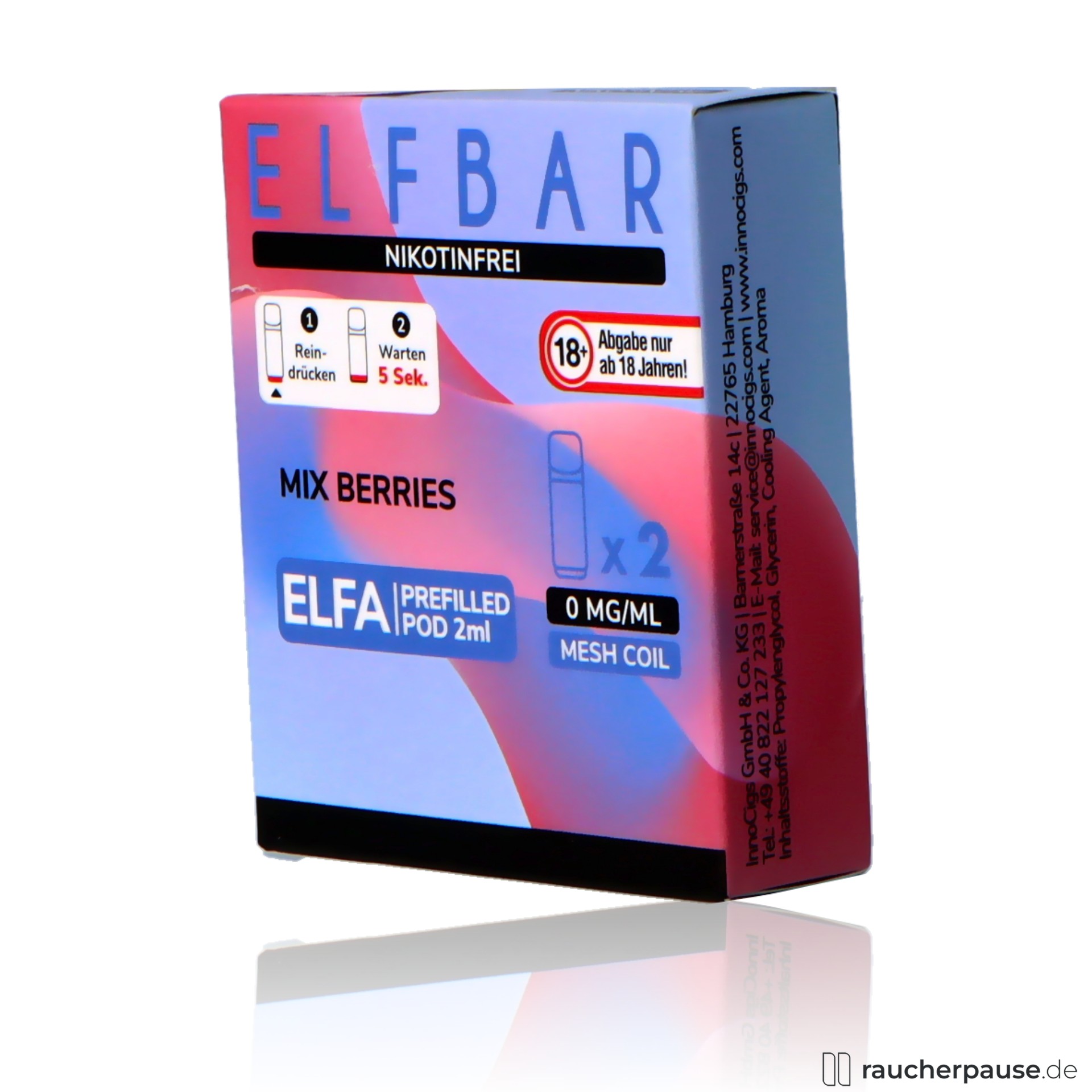 Elf Bar Elfa Mix Berries Pods Nikotinfrei beerig genieen Elf Bar Elfa Mix Berries Pods Nikotinfrei beerig genieen