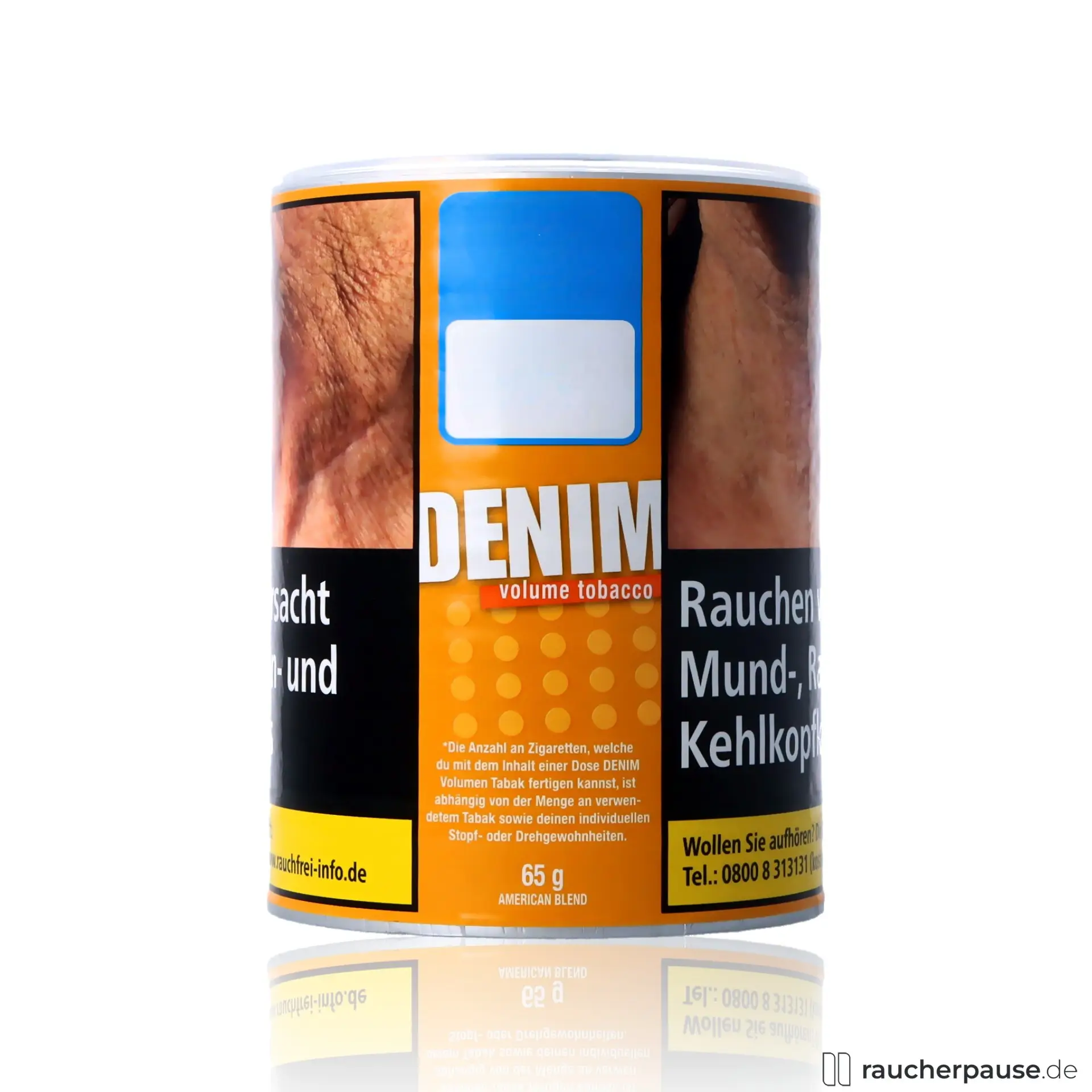 Denim Volumentabak 60g Dose | American Blend | Vollmundig & Würzig