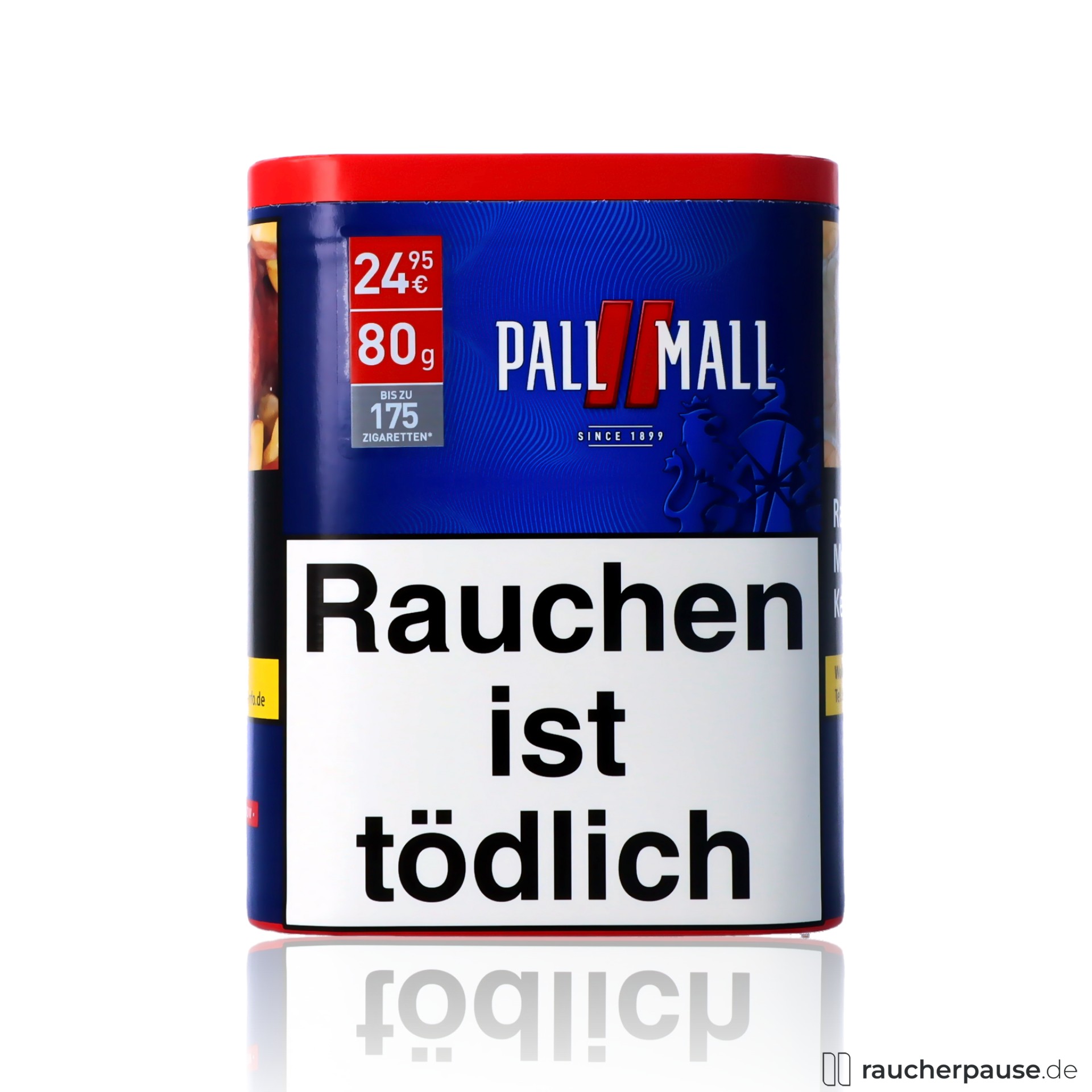 Pall Mall Red XXL | Volumentabak 80g Dose | Ohne Konservierungsstoffe
