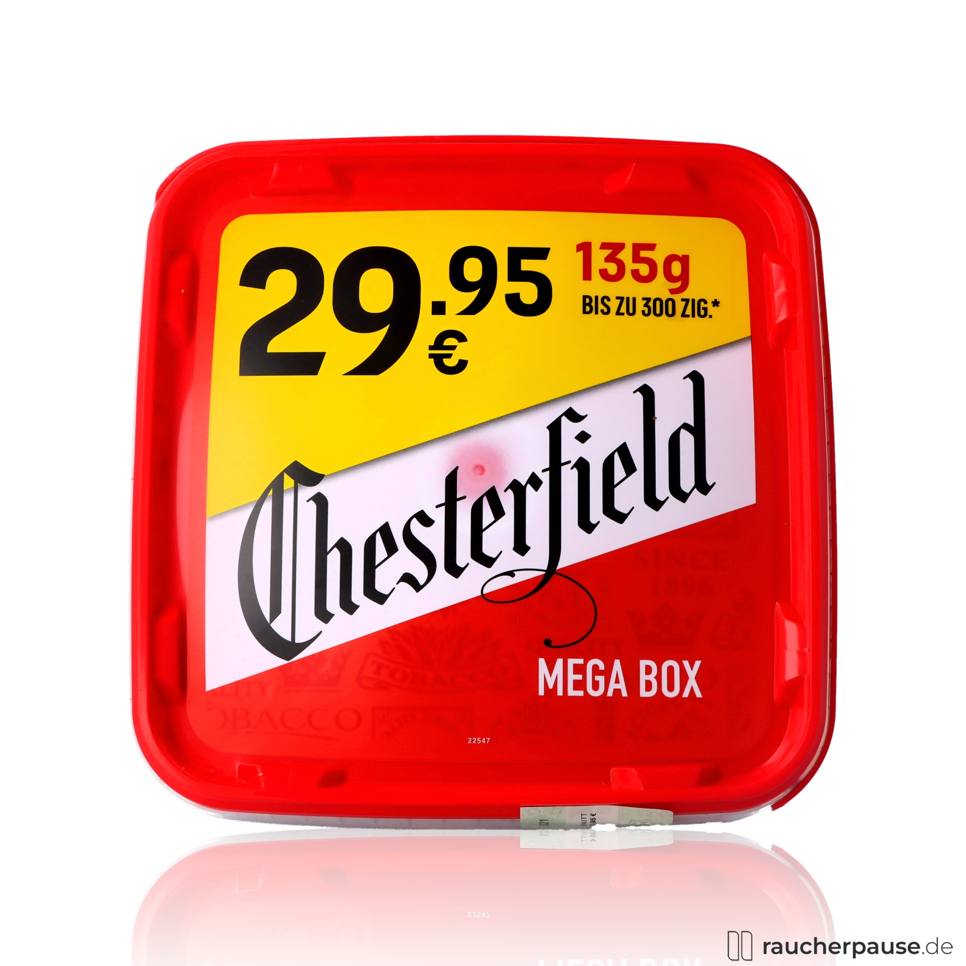 Chesterfield Red Volumentabak | 135g Mega Box | American Blend | Selbststopfer