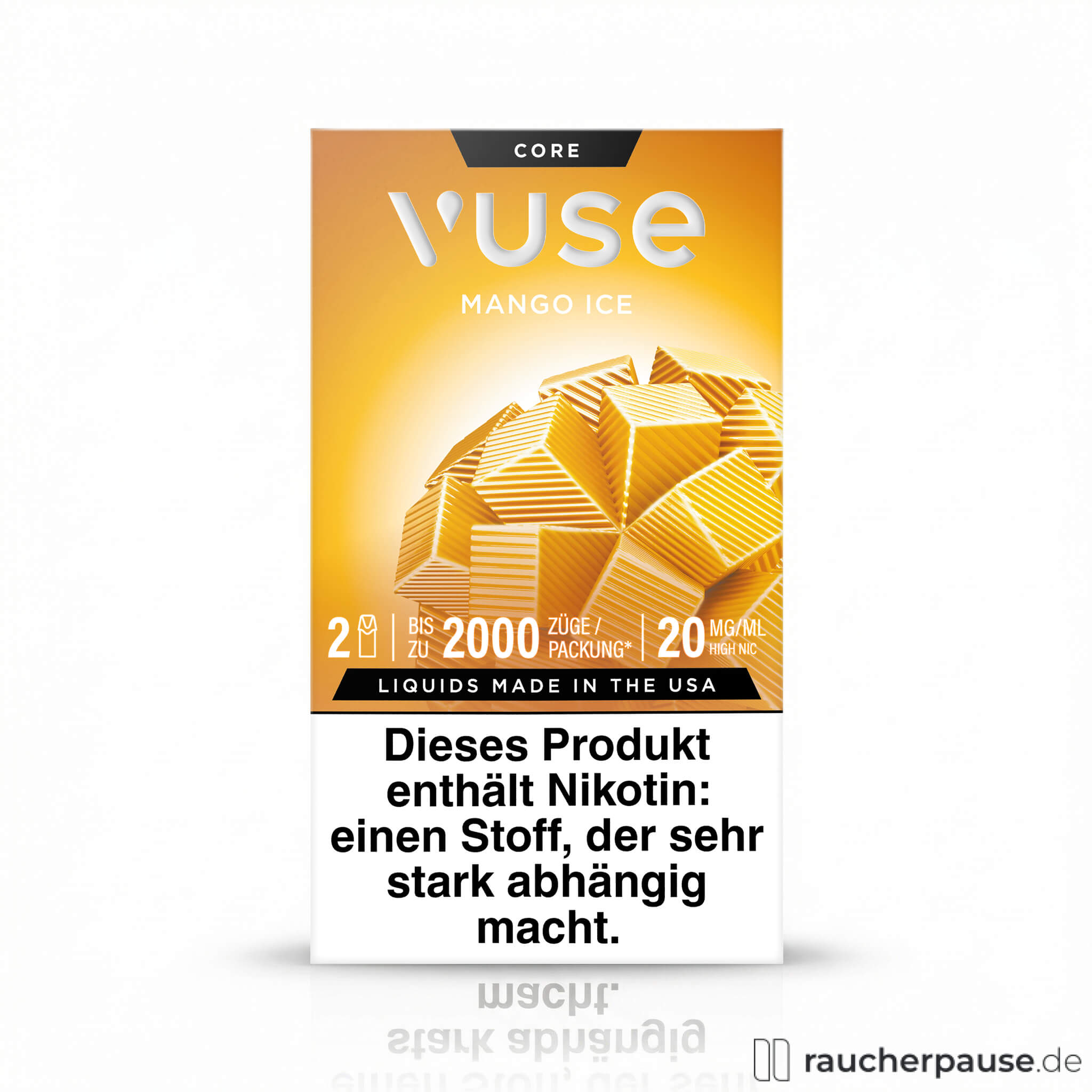 Vuse Pods Mango Ice | 20 mg/ml Nikotin | 2 Pods | Mango & Ice